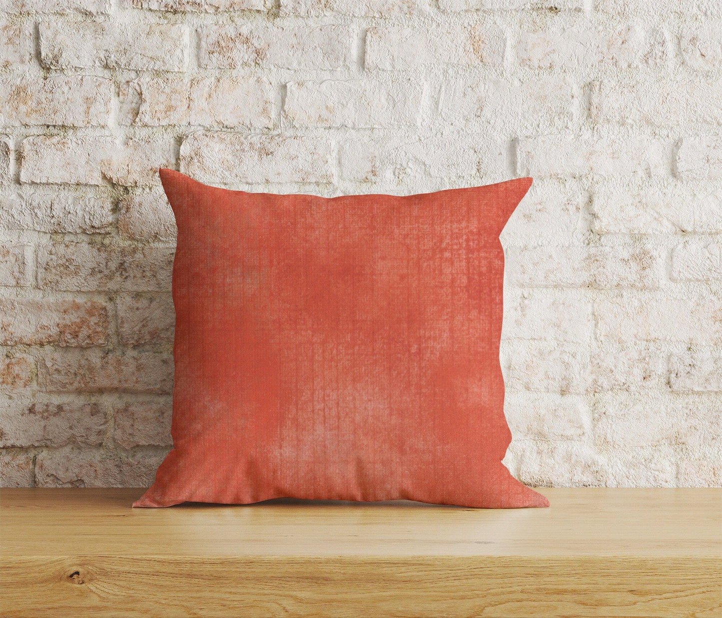 Onay Home Textile 7 / 12 x 12 inch (30 x 30 cm) Double Side Abstract Red Print Cushion Cover Rusty Red Pillow Cover