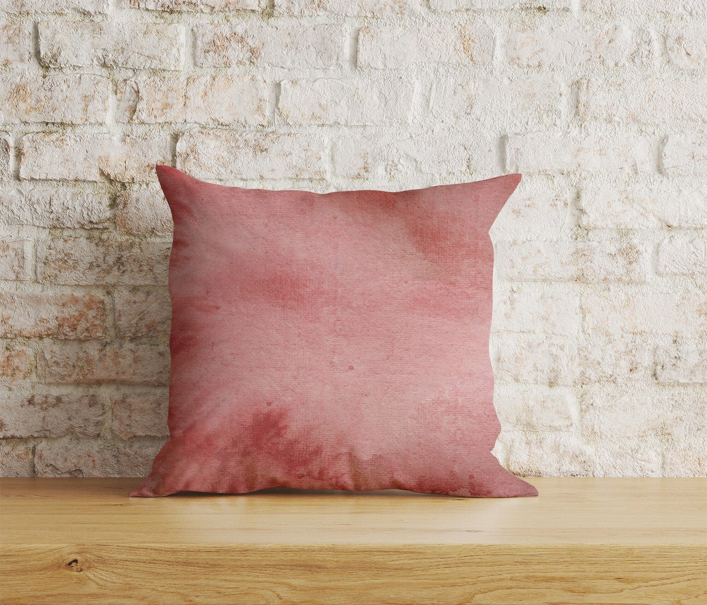 Onay Home Textile 4 / 12 x 12 inch (30 x 30 cm) Double Side Abstract Red Print Cushion Cover Rusty Red Pillow Cover