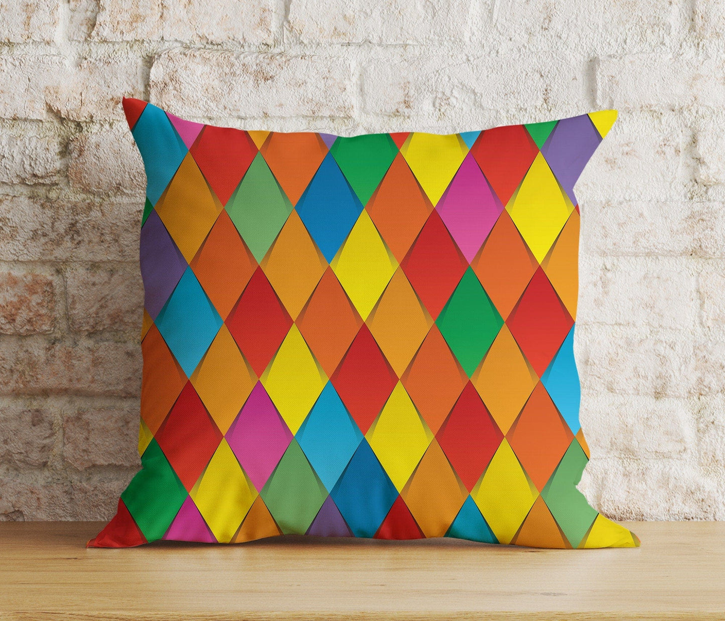 Onay 9 / 12 x 12 inch (30 x 30 cm) Double Side Abstract Retro Cushion Cover Modern Colorful Pillow Cover