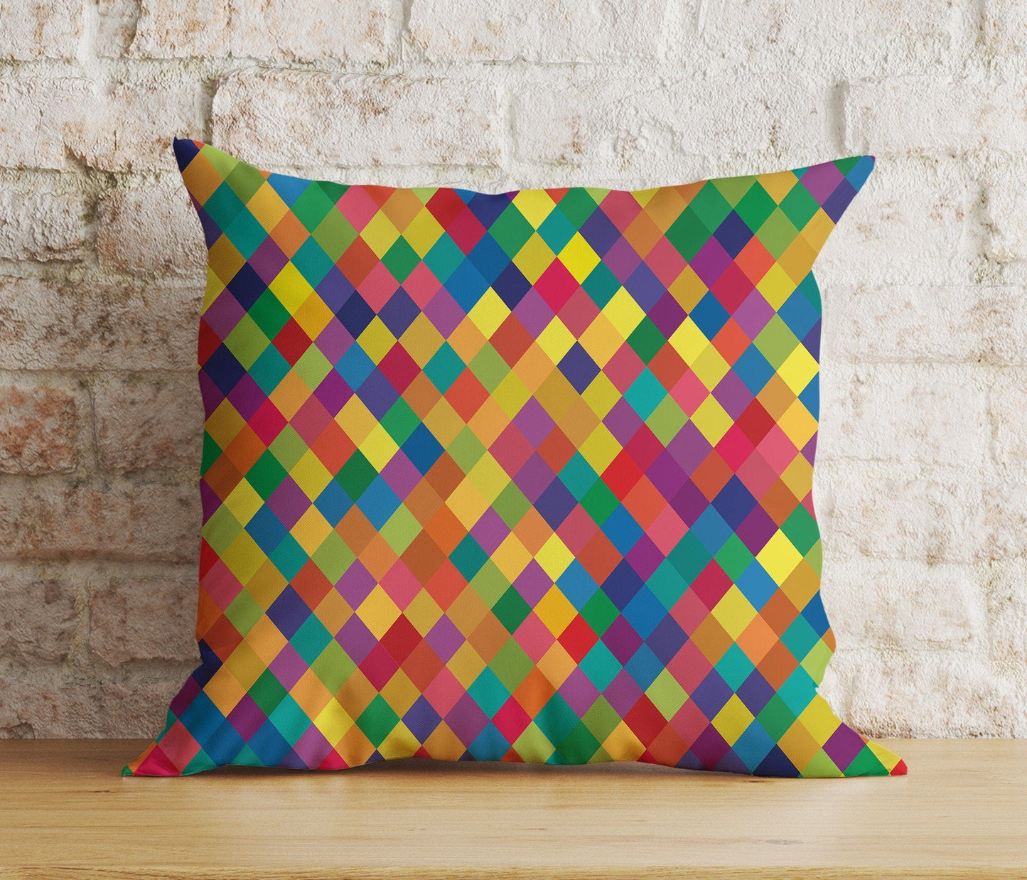 Onay 7 / 12 x 12 inch (30 x 30 cm) Double Side Abstract Retro Cushion Cover Modern Colorful Pillow Cover