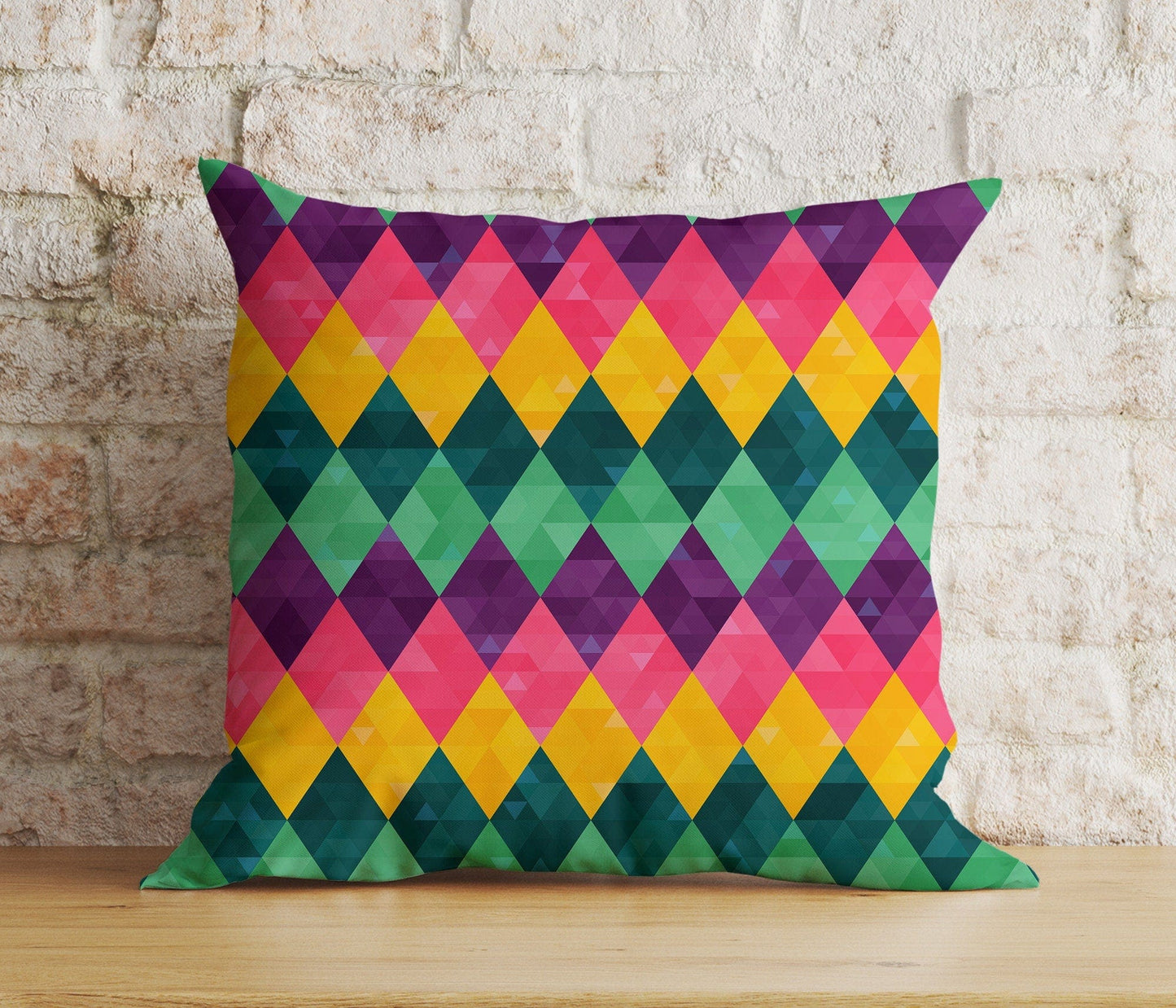 Onay 6 / 12 x 12 inch (30 x 30 cm) Double Side Abstract Retro Cushion Cover Modern Colorful Pillow Cover