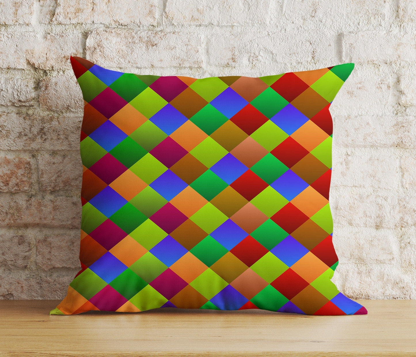 Onay 5 / 12 x 12 inch (30 x 30 cm) Double Side Abstract Retro Cushion Cover Modern Colorful Pillow Cover