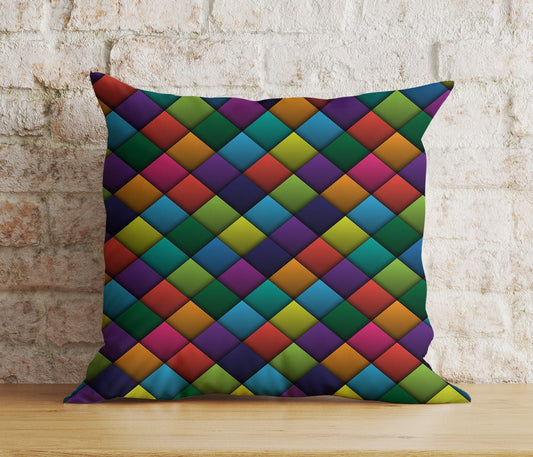 Onay 1 / 12 x 12 inch (30 x 30 cm) Double Side Abstract Retro Cushion Cover Modern Colorful Pillow Cover