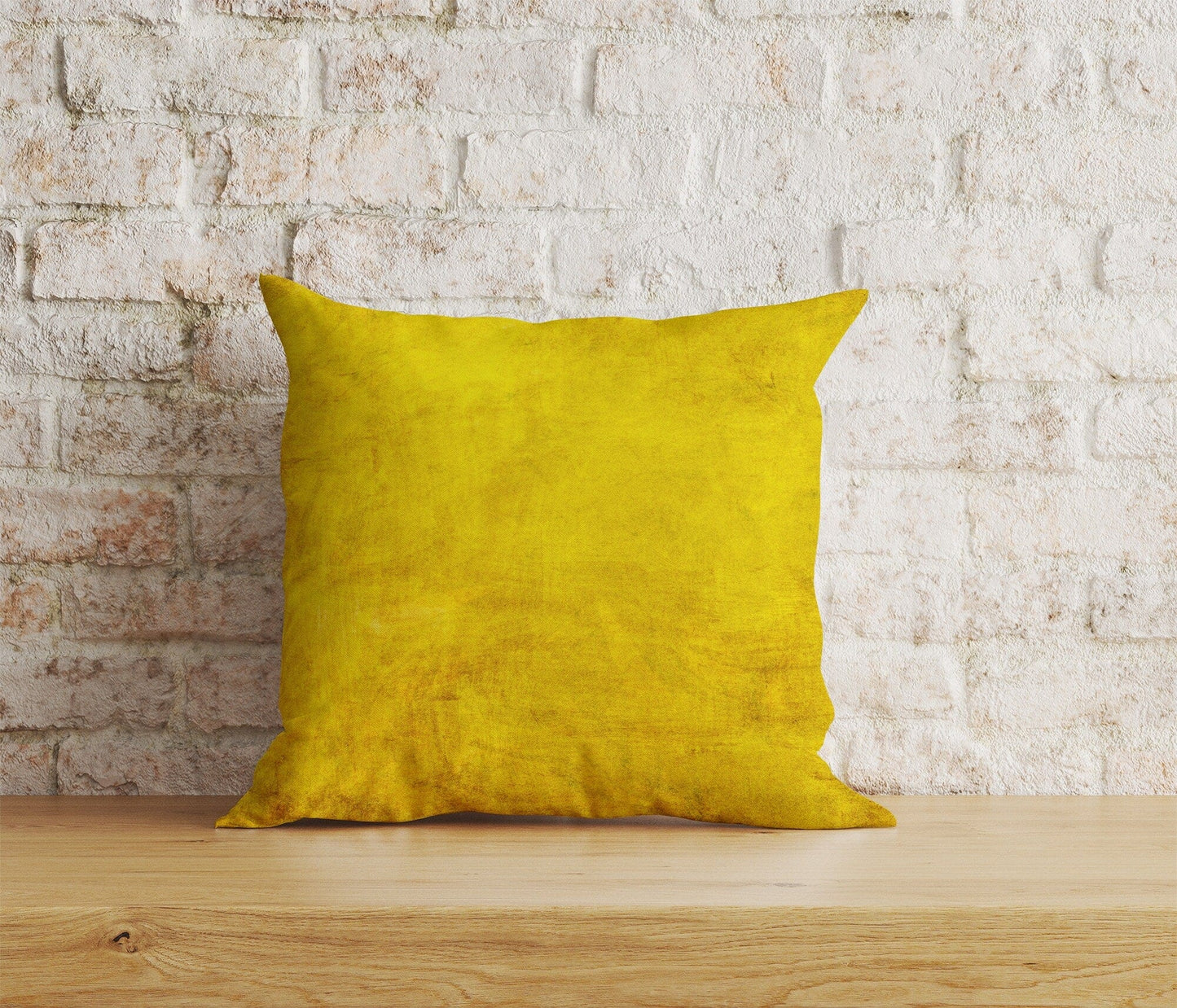Onay Home Textile 9 / 12 x 12 inch (30 x 30 cm) Double Side Abstract Yellow Cushion Cover Rusty Yellow Pillow Cover