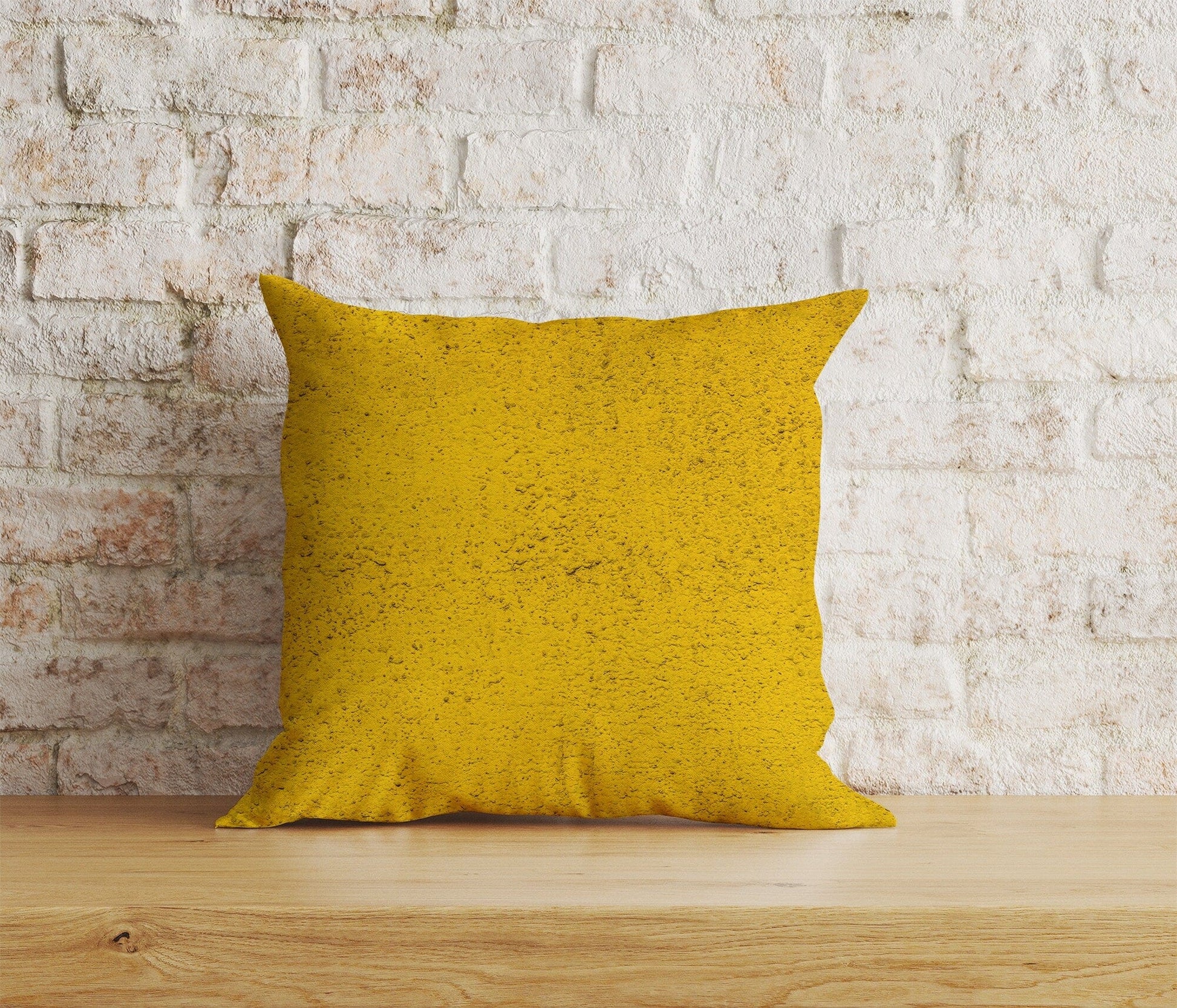 Onay Home Textile 7 / 12 x 12 inch (30 x 30 cm) Double Side Abstract Yellow Cushion Cover Rusty Yellow Pillow Cover