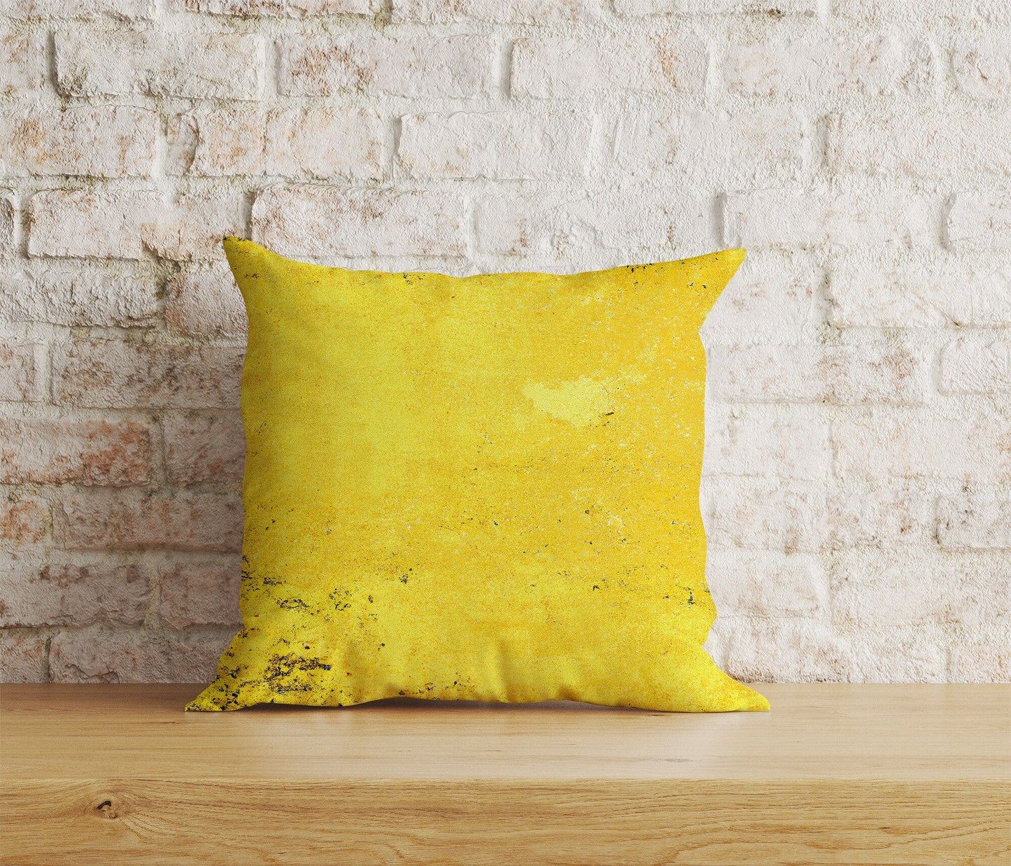 Onay Home Textile 6 / 12 x 12 inch (30 x 30 cm) Double Side Abstract Yellow Cushion Cover Rusty Yellow Pillow Cover