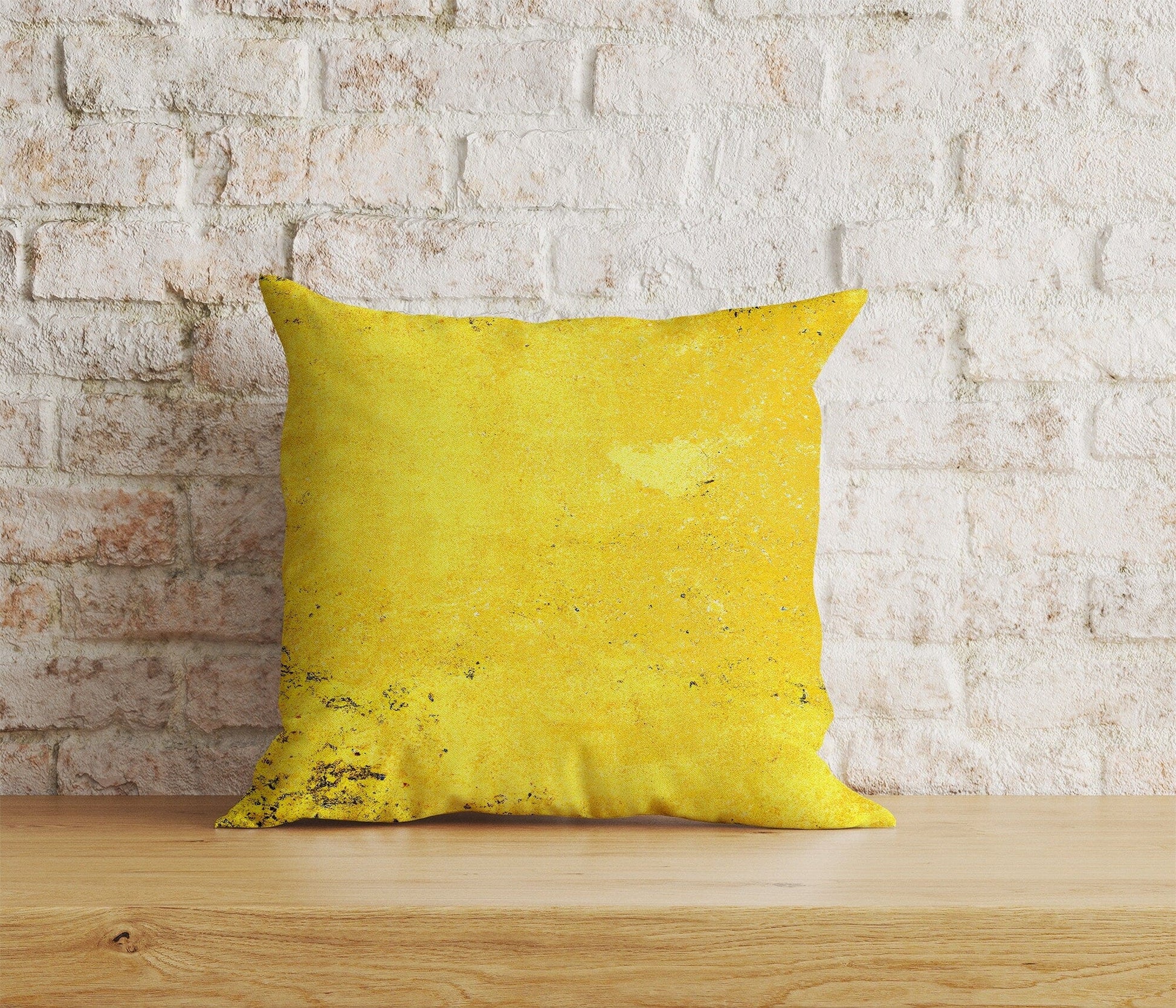 Onay Home Textile 6 / 12 x 12 inch (30 x 30 cm) Double Side Abstract Yellow Cushion Cover Rusty Yellow Pillow Cover