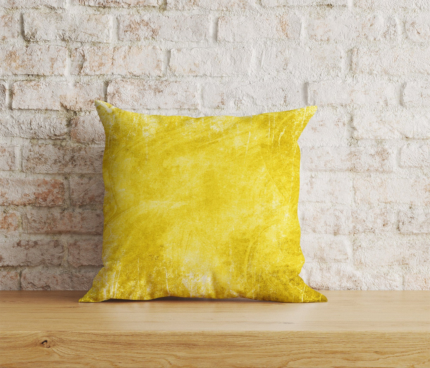 Onay Home Textile 4 / 12 x 12 inch (30 x 30 cm) Double Side Abstract Yellow Cushion Cover Rusty Yellow Pillow Cover