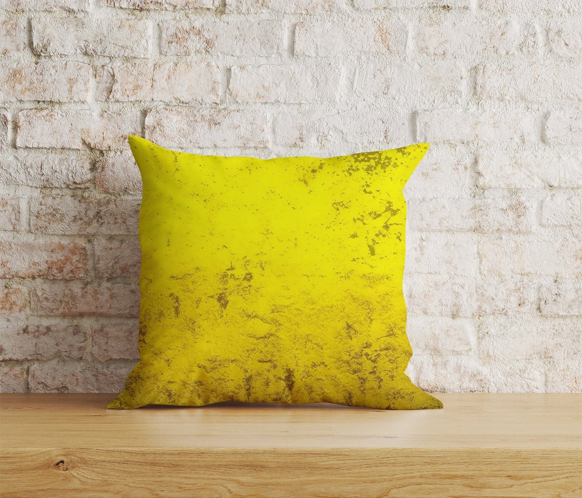 Onay Home Textile 3 / 12 x 12 inch (30 x 30 cm) Double Side Abstract Yellow Cushion Cover Rusty Yellow Pillow Cover