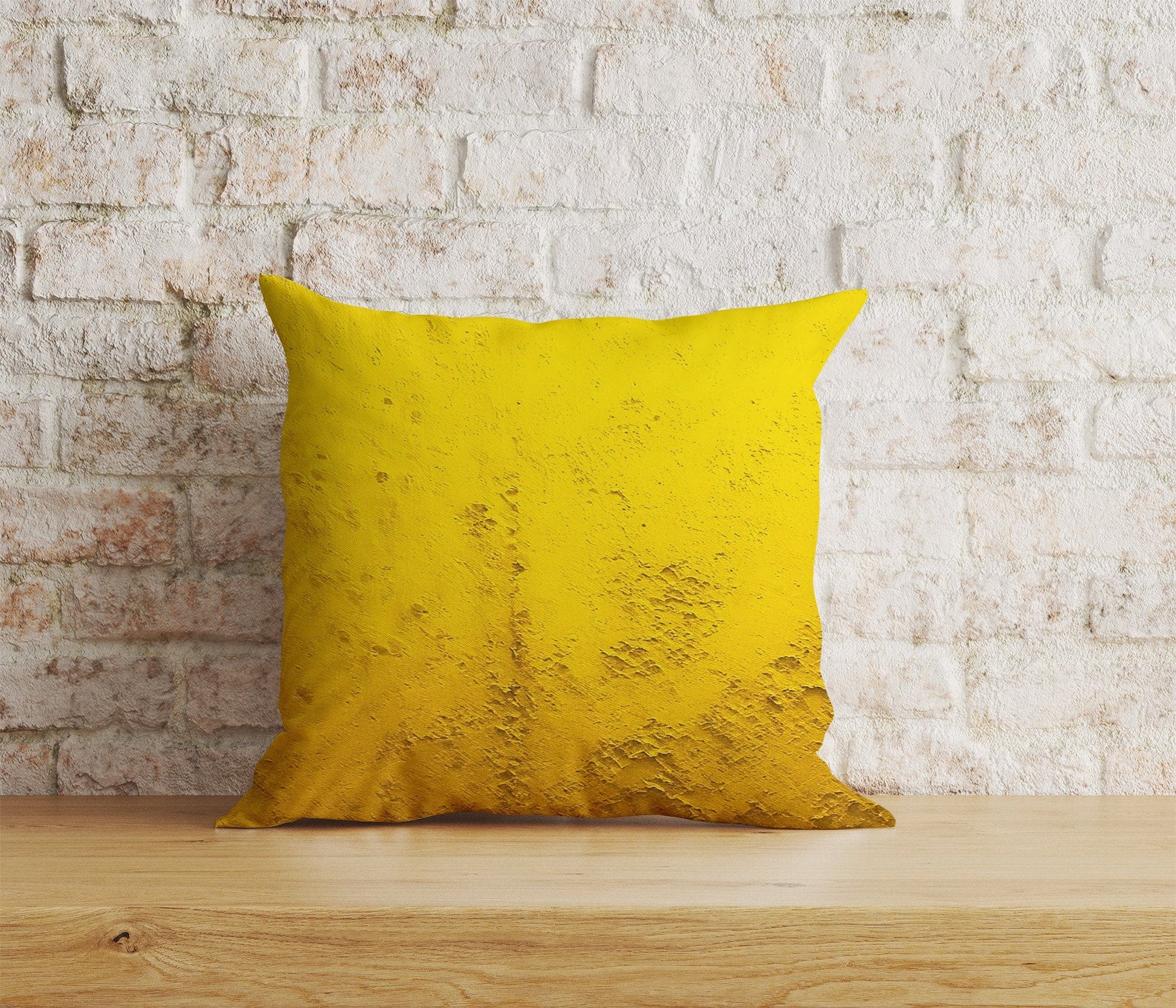 Onay Home Textile 2 / 12 x 12 inch (30 x 30 cm) Double Side Abstract Yellow Cushion Cover Rusty Yellow Pillow Cover