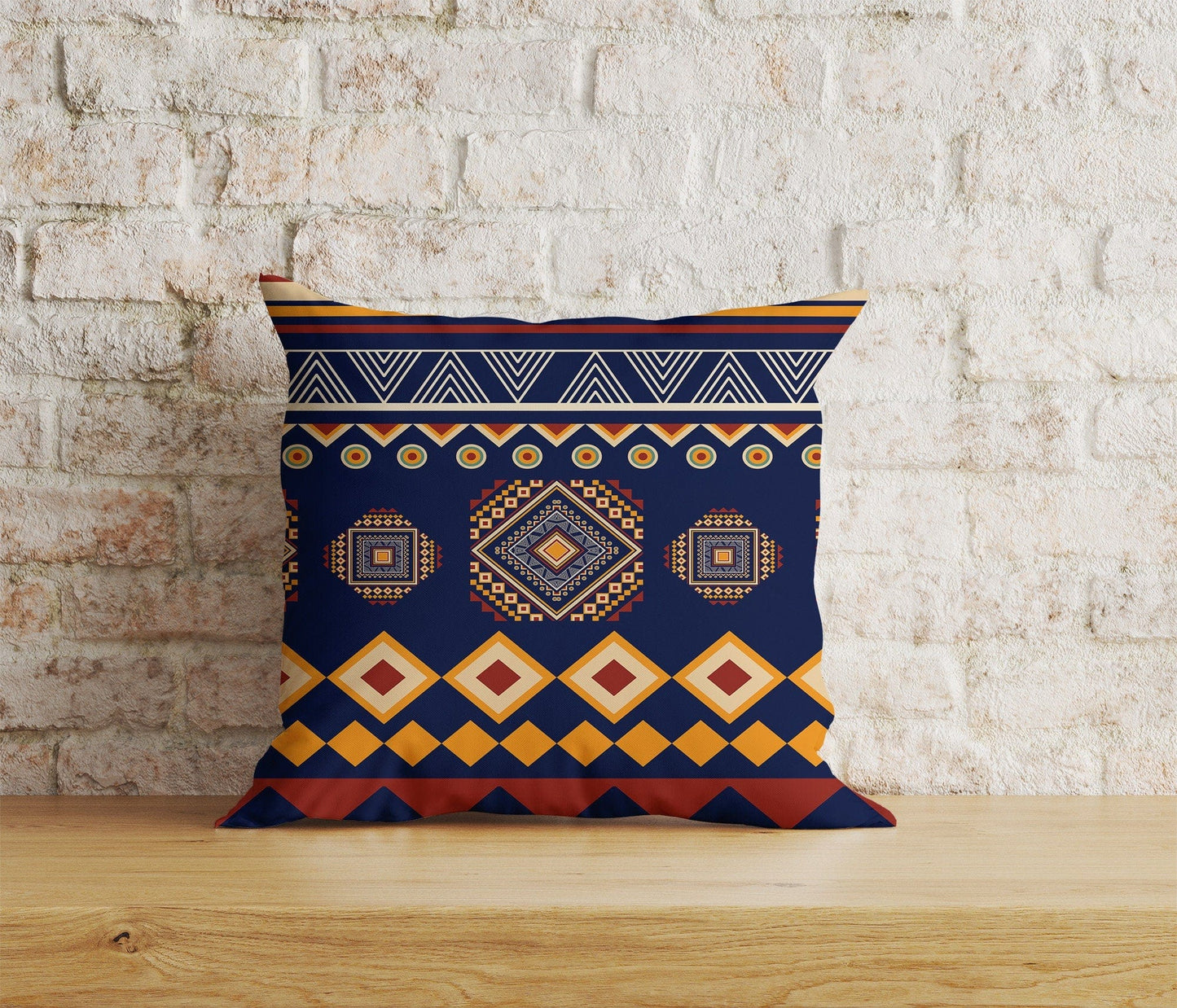 Onay Home Textile 9 / 12 x 12 inch (30 x 30 cm) Double Side African Tribal Art Cushion Cover African Style Pillow Cover