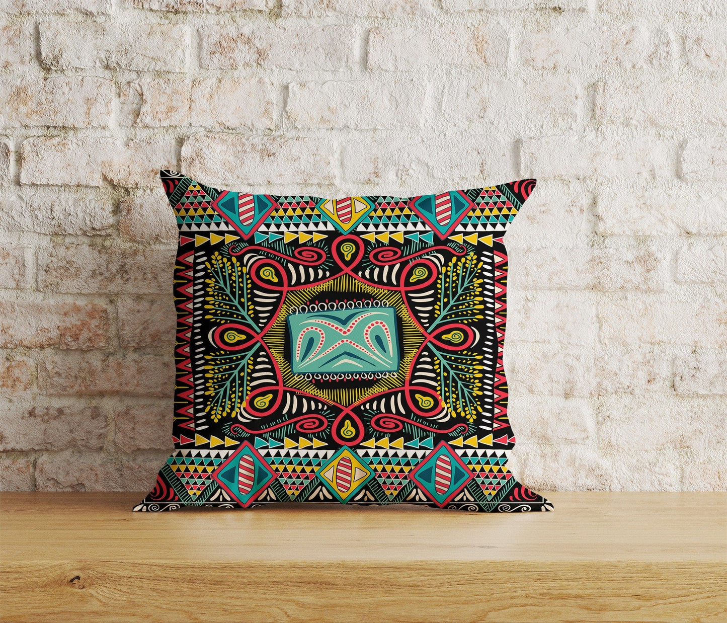 Onay Home Textile 8 / 12 x 12 inch (30 x 30 cm) Double Side African Tribal Art Cushion Cover African Style Pillow Cover