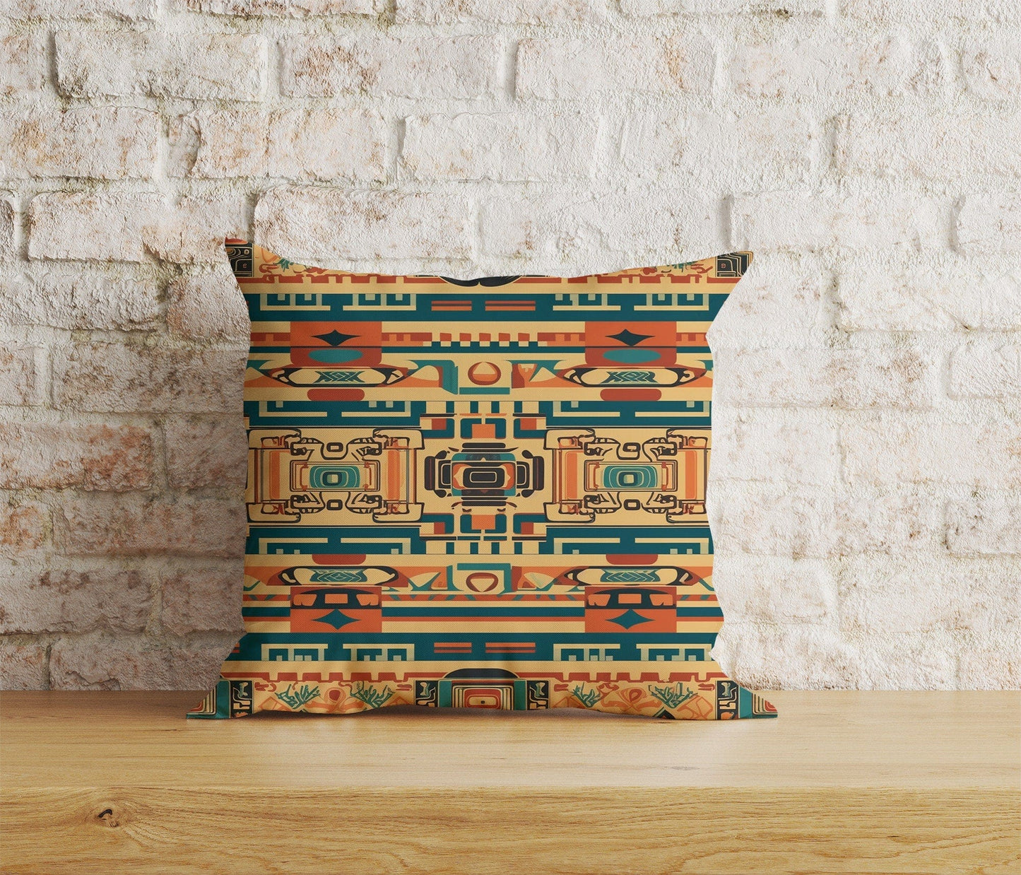Onay Home Textile 2 / 12 x 12 inch (30 x 30 cm) Double Side African Tribal Art Cushion Cover African Style Pillow Cover