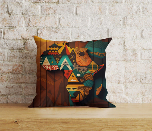 Onay Home Textile 1 / 12 x 12 inch (30 x 30 cm) Double Side African Tribal Art Cushion Cover African Style Pillow Cover