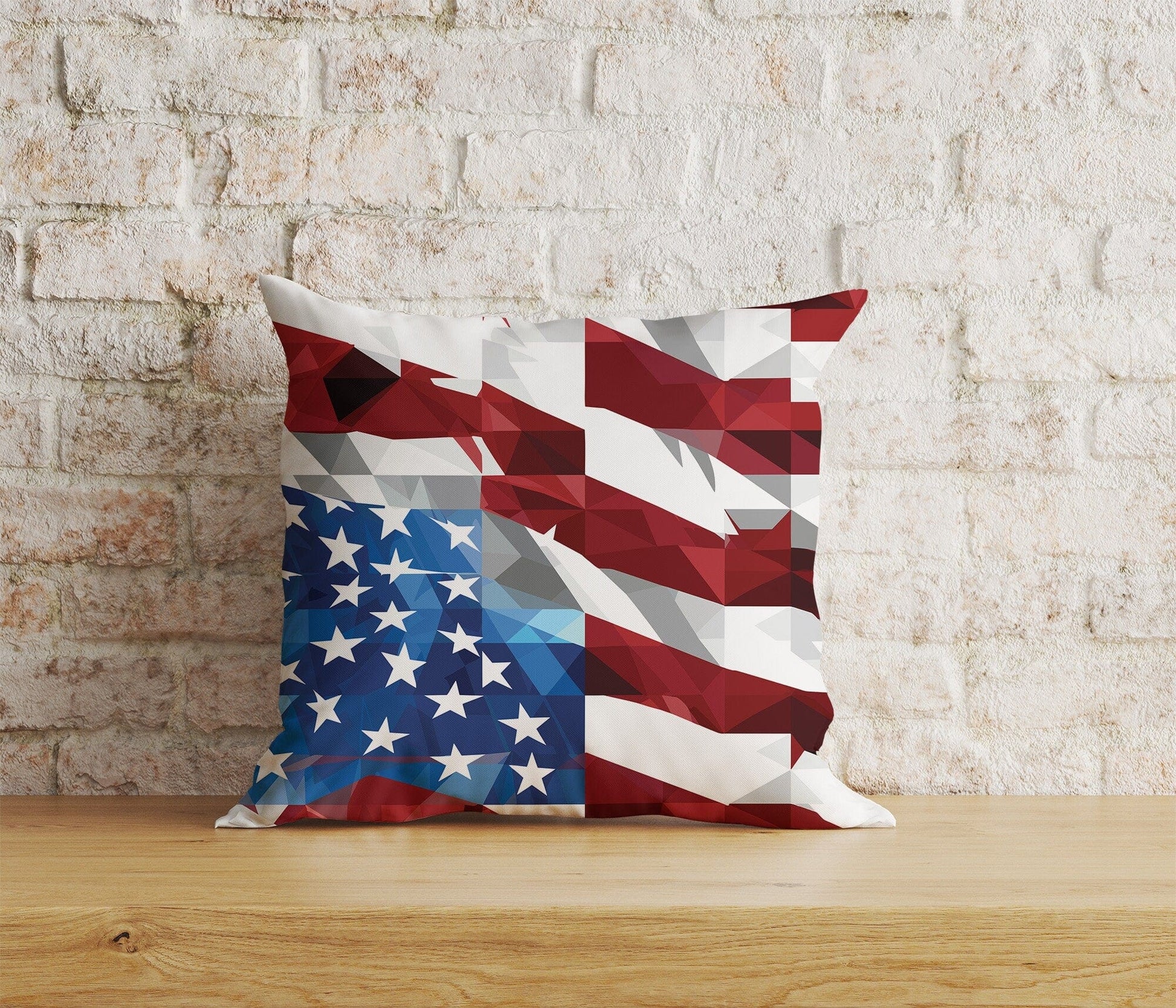 Onay Home Textile 3 / 12 x 12 inch (30 x 30 cm) Double Side American Flag Pillow Cover USA Flag Cushion Covers