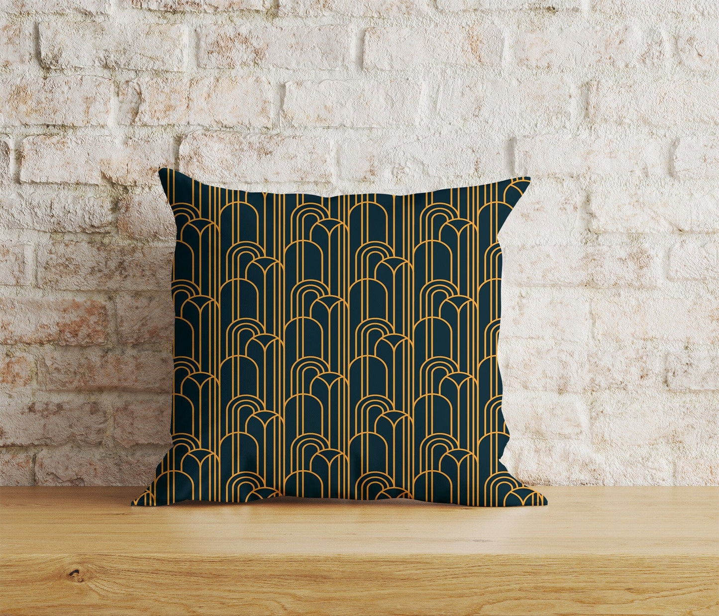 Onay Home Textile 9 / 12 x 12 inch (30 x 30 cm) Double Side Art Deco Cushion Cover Gold Art Deco Couch Pillow Cover