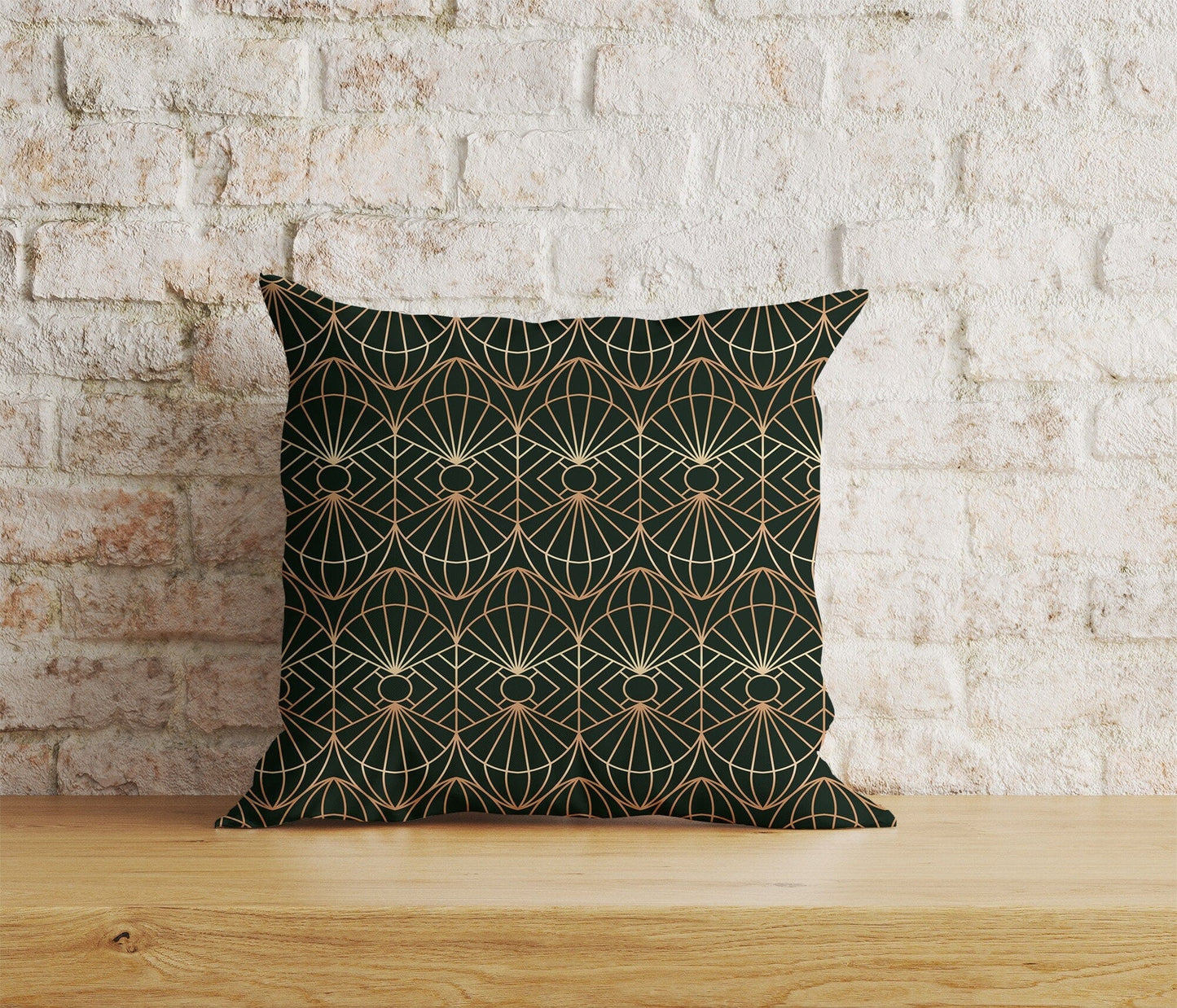 Onay Home Textile 4 / 12 x 12 inch (30 x 30 cm) Double Side Art Deco Cushion Cover Gold Art Deco Couch Pillow Cover