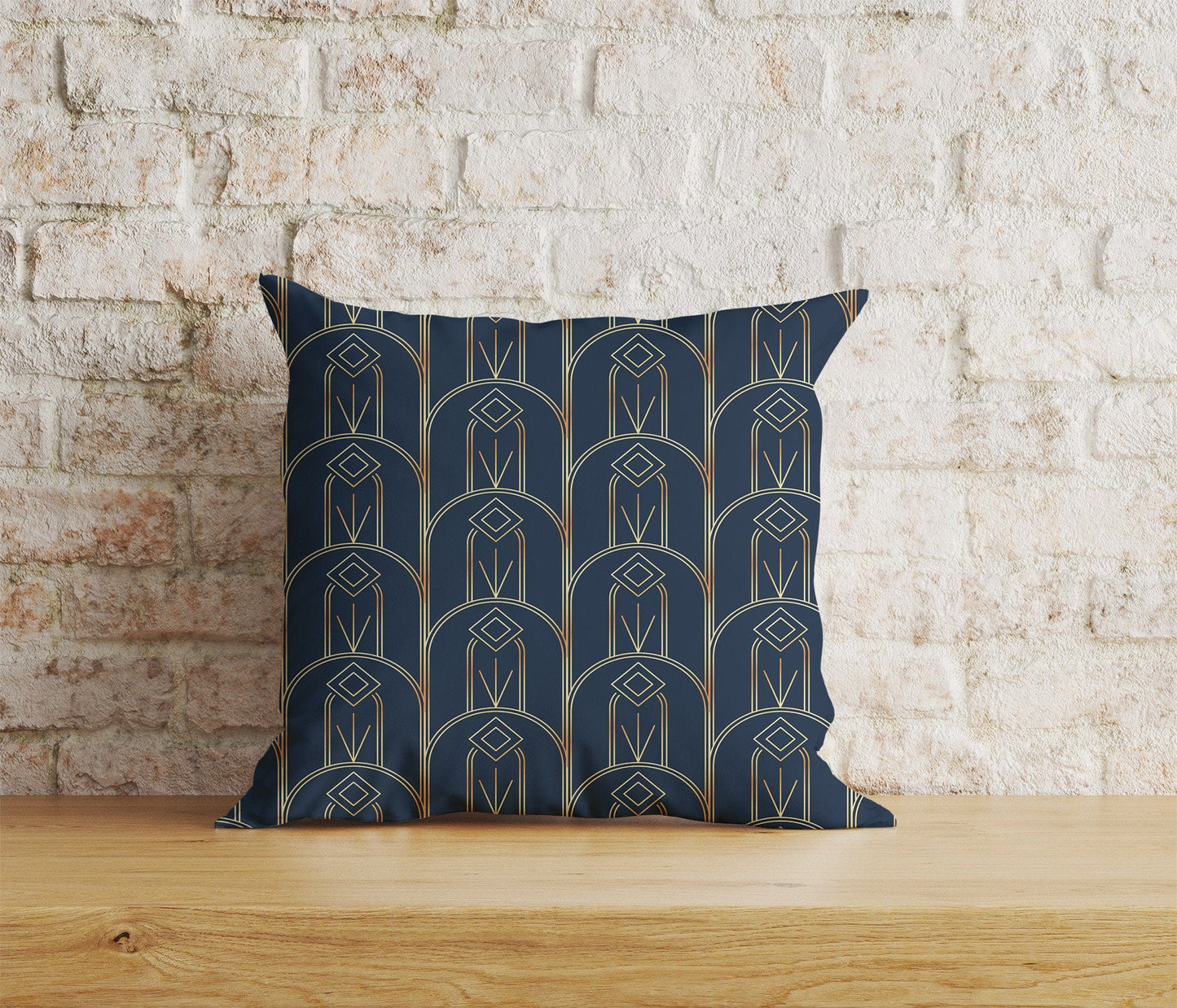 Onay Home Textile 2 / 12 x 12 inch (30 x 30 cm) Double Side Art Deco Geometric Cushion Covers Gold Art Throw Cushions