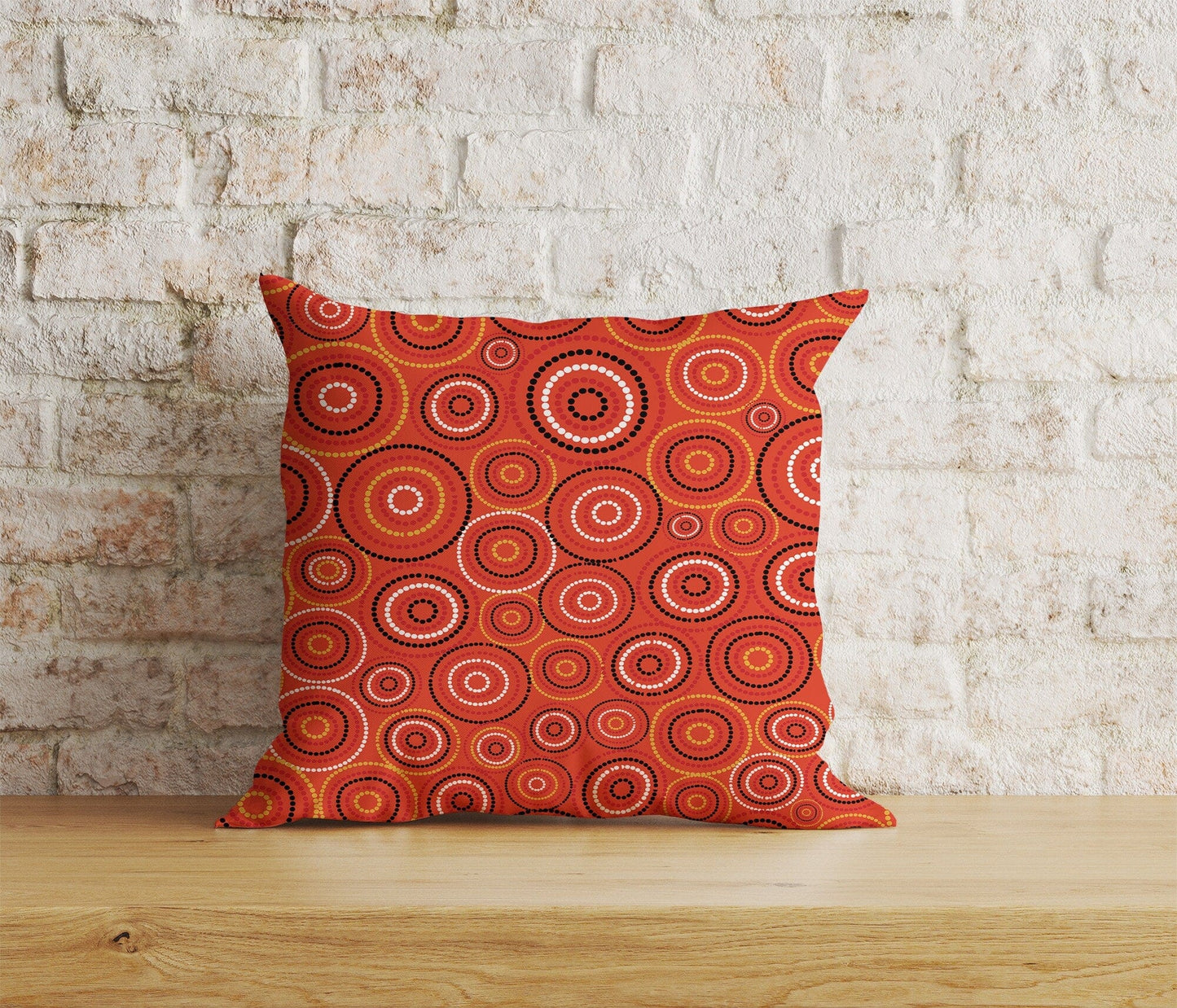 Onay Home Textile 2 / 12 x 12 inch (30 x 30 cm) Double Side Australian Aboriginal Dot Painting Cushion Cover