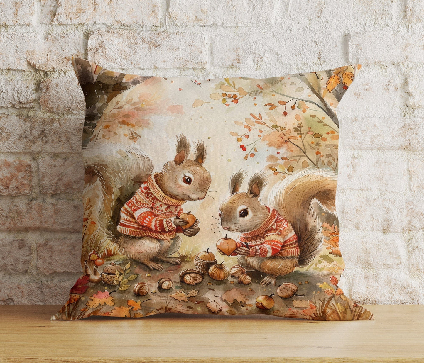 Onay Autumn Fall Trend Squirrel Throw Cushion Covers