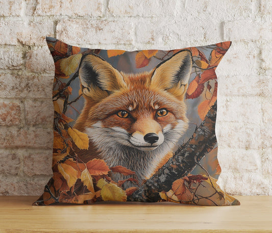 Onay Cushion Covers Autumn Fox in Fall Leaves Cushion Covers