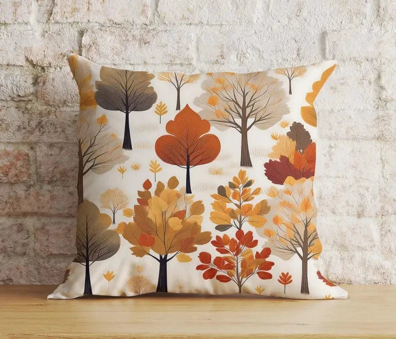 Onay Cushion Covers Autumn Rustic Neutral Fall Dry Leaves Fall Cushion Covers