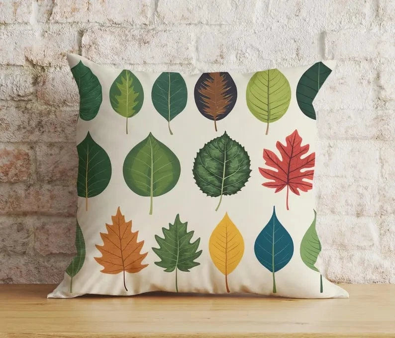 Onay Cushion Covers Autumn Rustic Neutral Fall Dry Leaves Fall Cushion Covers