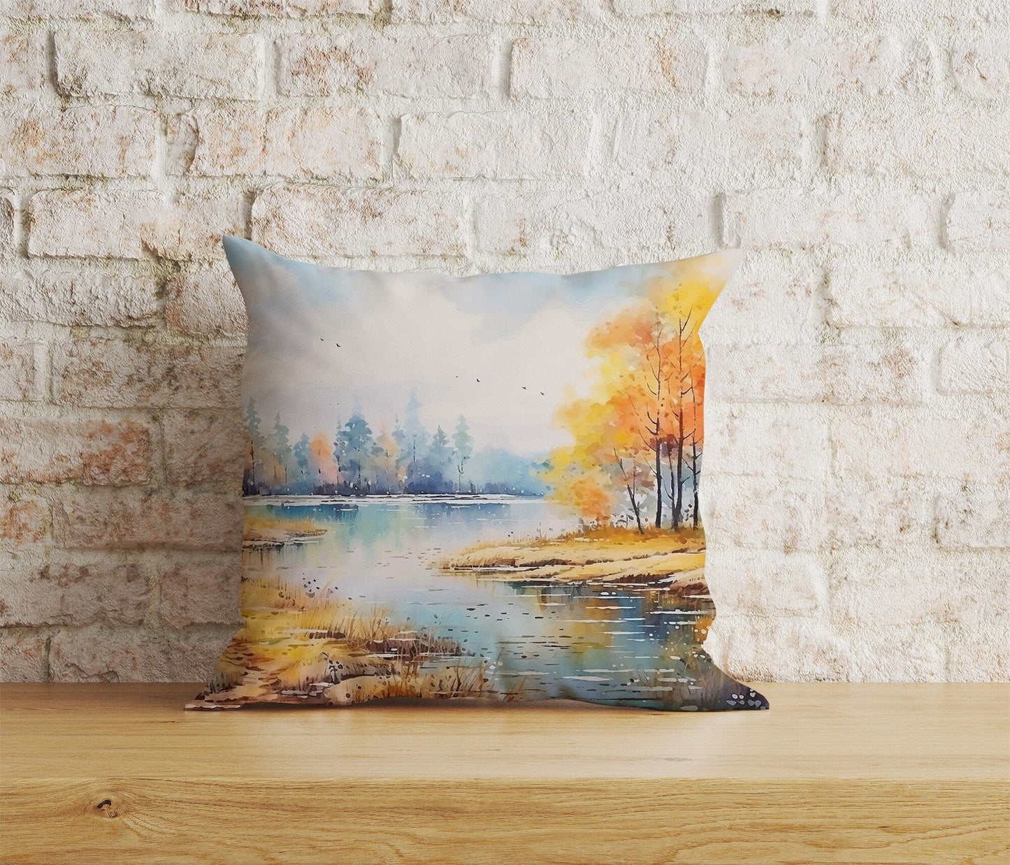 Onay Home Textile 9 / 12 x 12 inch (30 x 30 cm) Double Side Autumn Tree Pillow Cover Autumn Leaves Cushion Cover