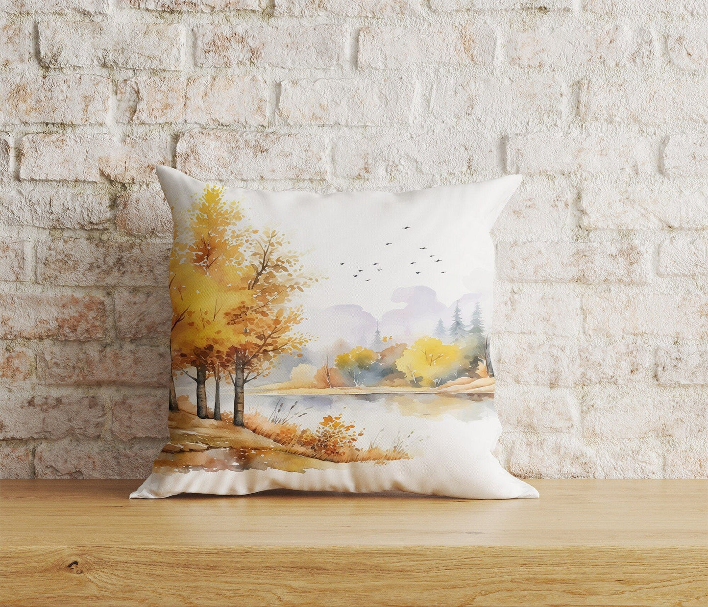 Onay Home Textile 5 / 12 x 12 inch (30 x 30 cm) Double Side Autumn Tree Pillow Cover Autumn Leaves Cushion Cover