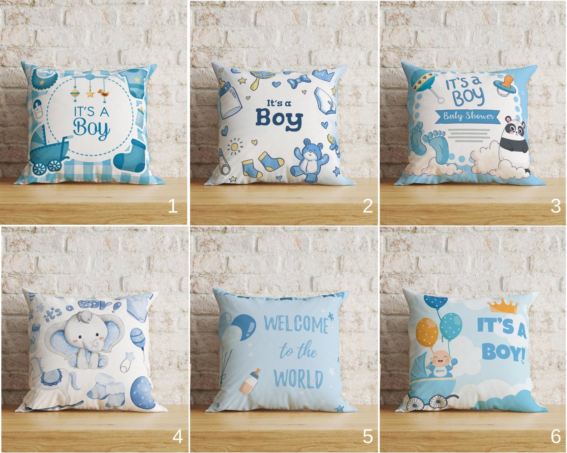 Onay Home Textile Cushion Covers Baby Boy Cushion Cover UK Baby Shower Cushion Case