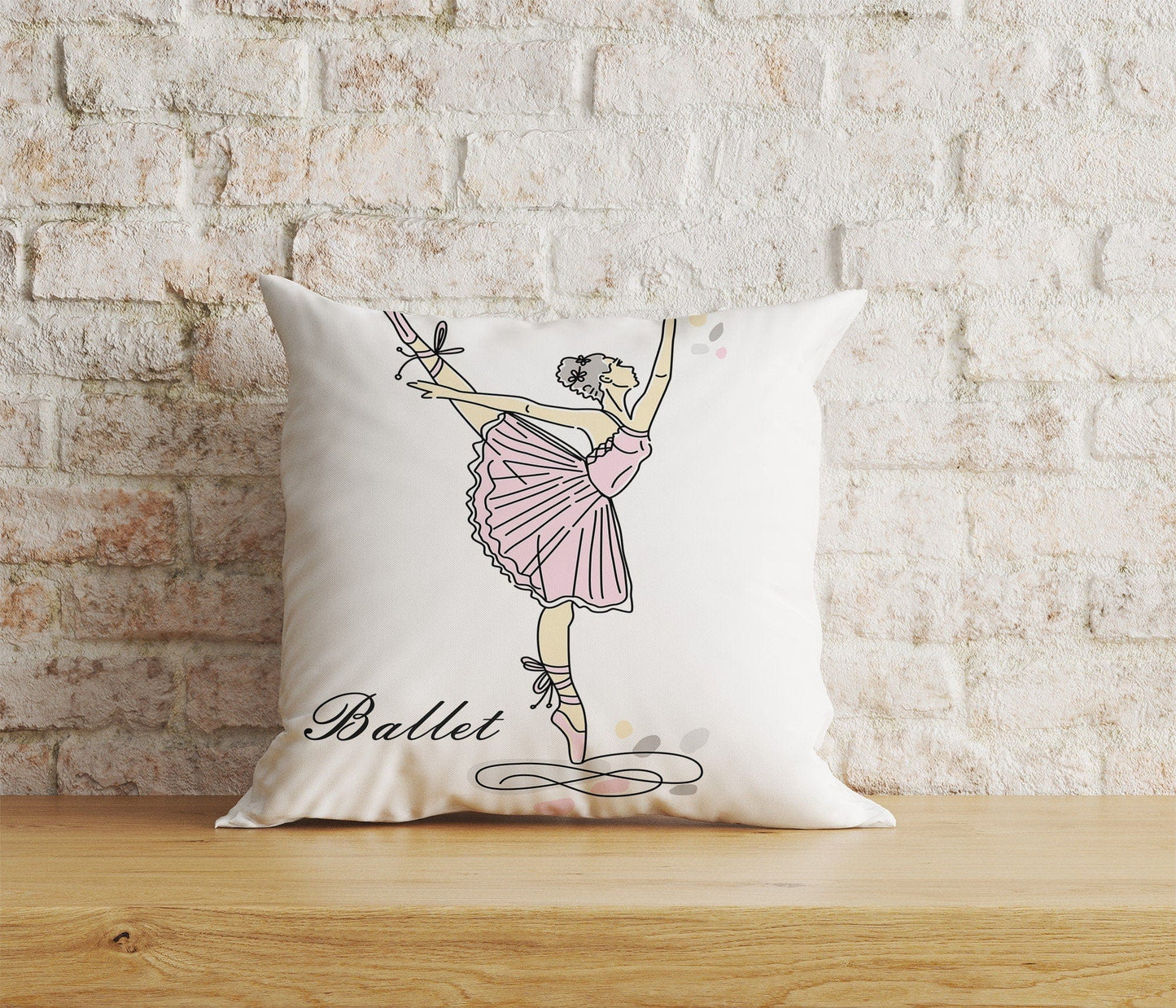 Onay Home Textile 5 / 12 x 12 inch (30 x 30 cm) Double Side Ballet Dancer Cushion Covers Dancer Pillow Covers
