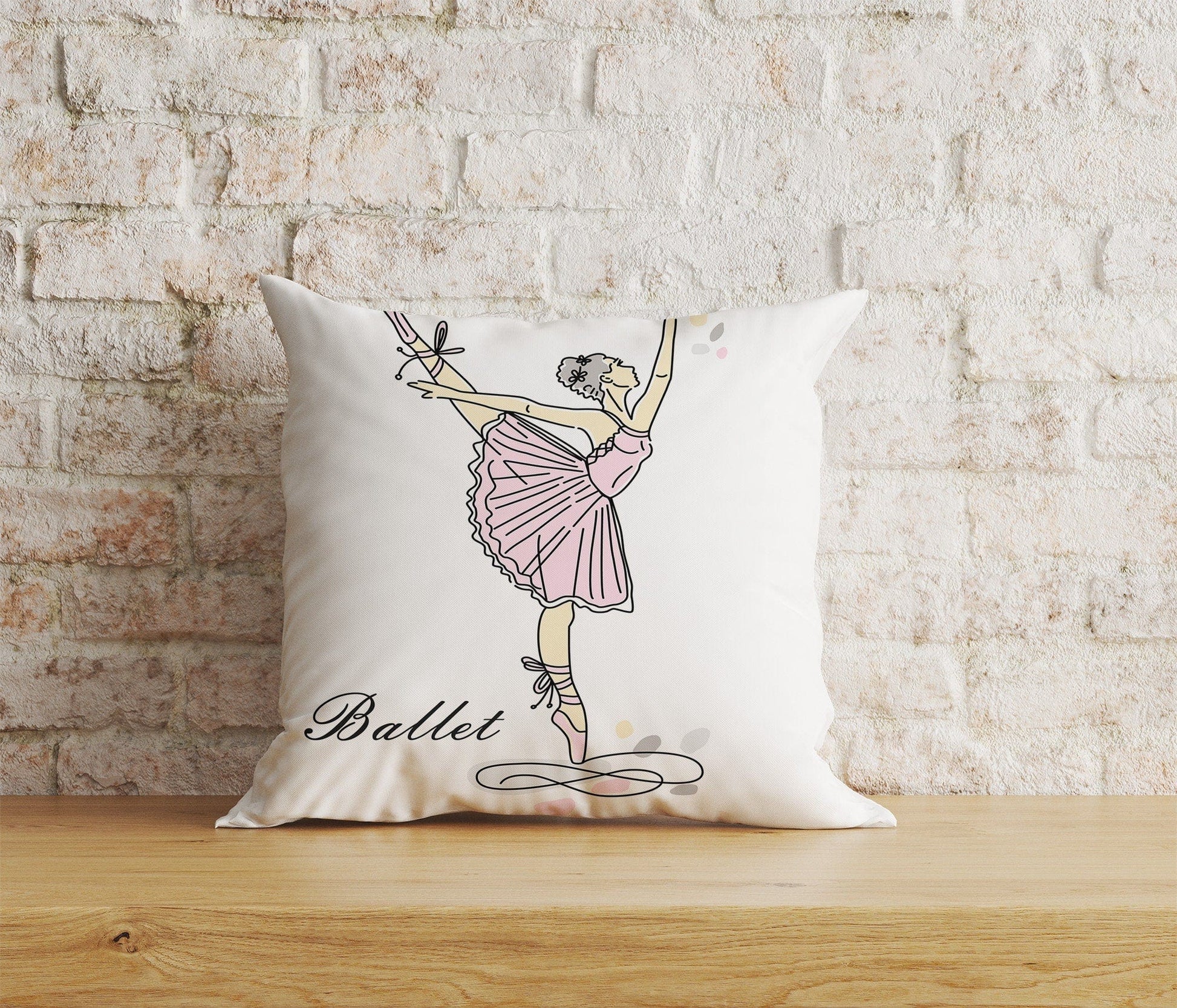 Onay Home Textile 5 / 12 x 12 inch (30 x 30 cm) Double Side Ballet Dancer Cushion Covers Dancer Pillow Covers