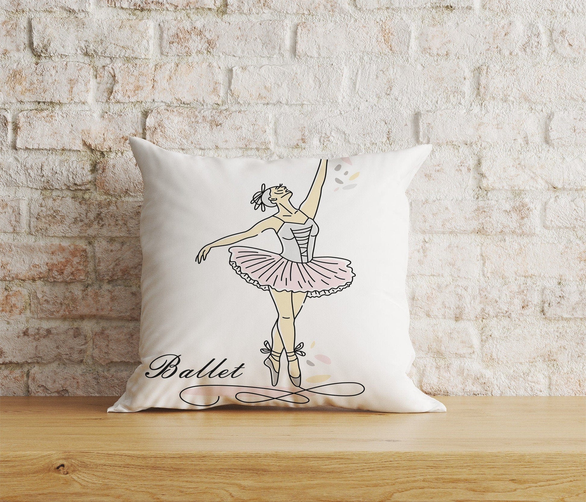 Onay Home Textile 4 / 12 x 12 inch (30 x 30 cm) Double Side Ballet Dancer Cushion Covers Dancer Pillow Covers