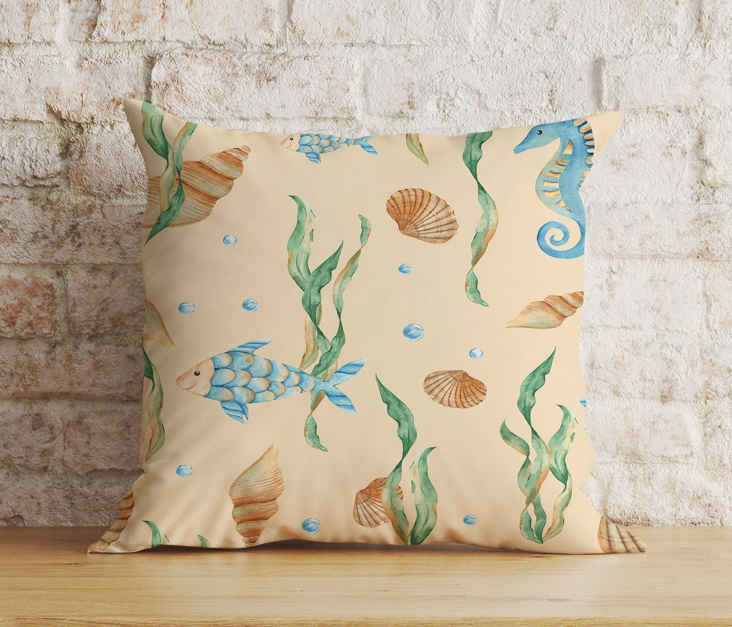 Onay 7 / 12 x 12 inch (30 x 30 cm) Beach Nautical Coastal Home Decoration Cushion Cover
