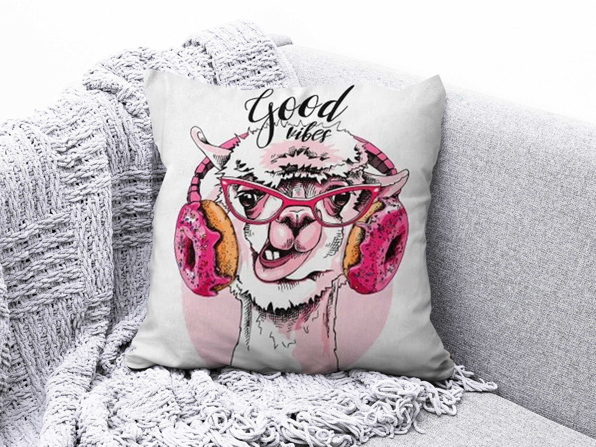 Onay 5 / 12 x 12 inch (30 x 30 cm) Double Side Bear, Dog, Giraffe, Camel Cushion Covers - Animal Pillow Cover