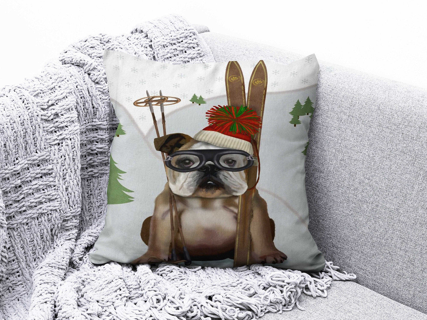 Onay 2 / 12 x 12 inch (30 x 30 cm) Double Side Bear, Dog, Giraffe, Camel Cushion Covers - Animal Pillow Cover