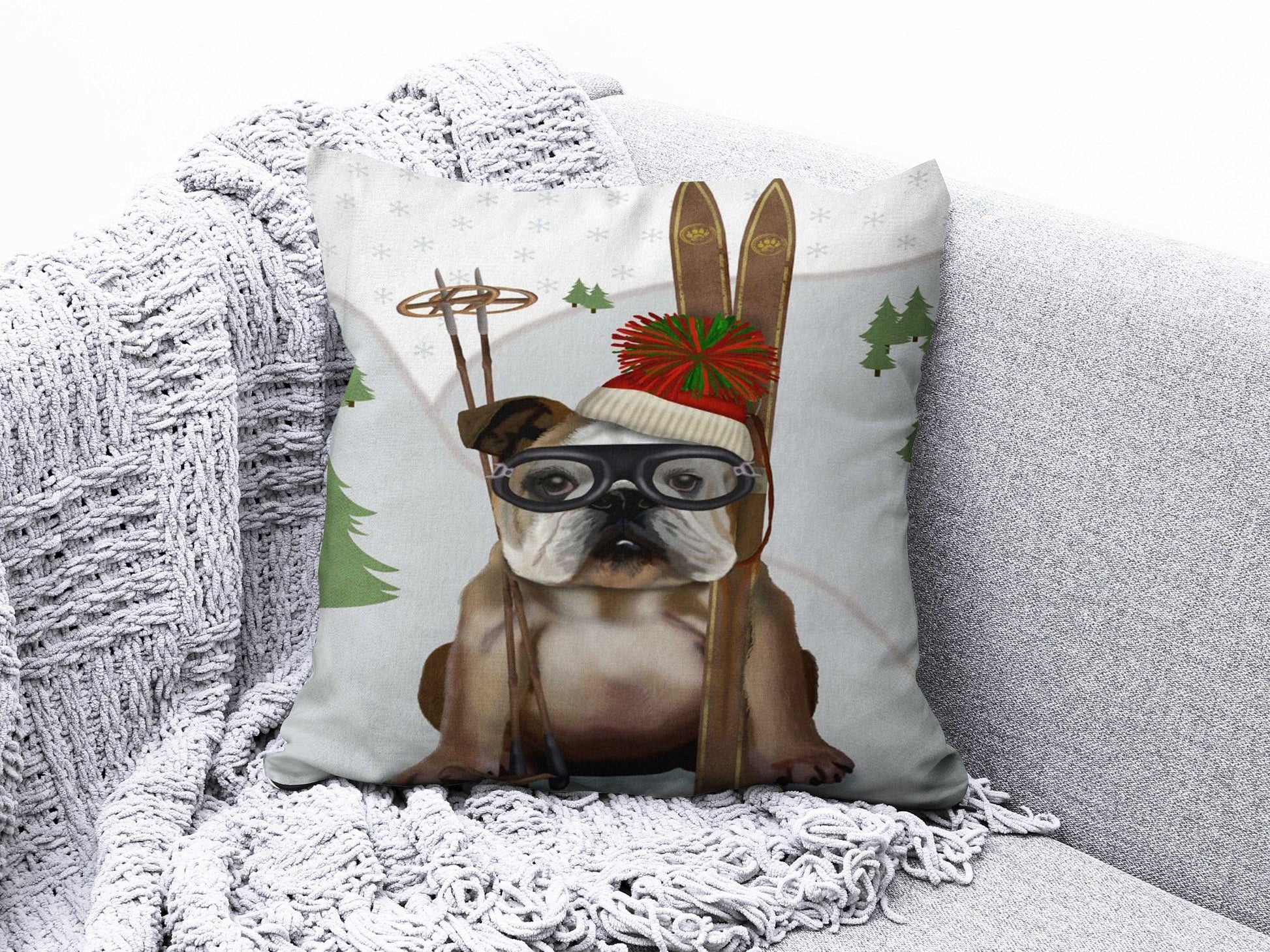 Onay 2 / 12 x 12 inch (30 x 30 cm) Double Side Bear, Dog, Giraffe, Camel Cushion Covers - Animal Pillow Cover