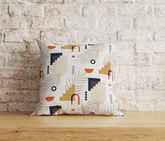 Onay Home Textile Cushion Covers 1 / 12 x 12 inch (30 x 30 cm) Double Side Beige Boho Geometric Cushion Covers UK Boho Pillow Cover