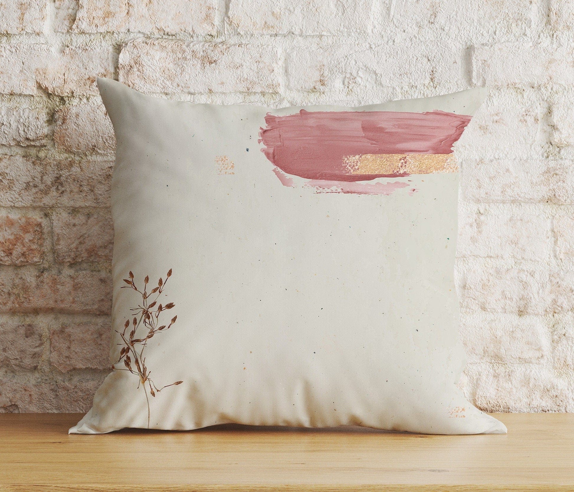 Onay Home Textile 3 / 12 x 12 inch (30 x 30 cm) Double Side Beige Cushion Covers Beige Pillow Cover Tia Cream Throw