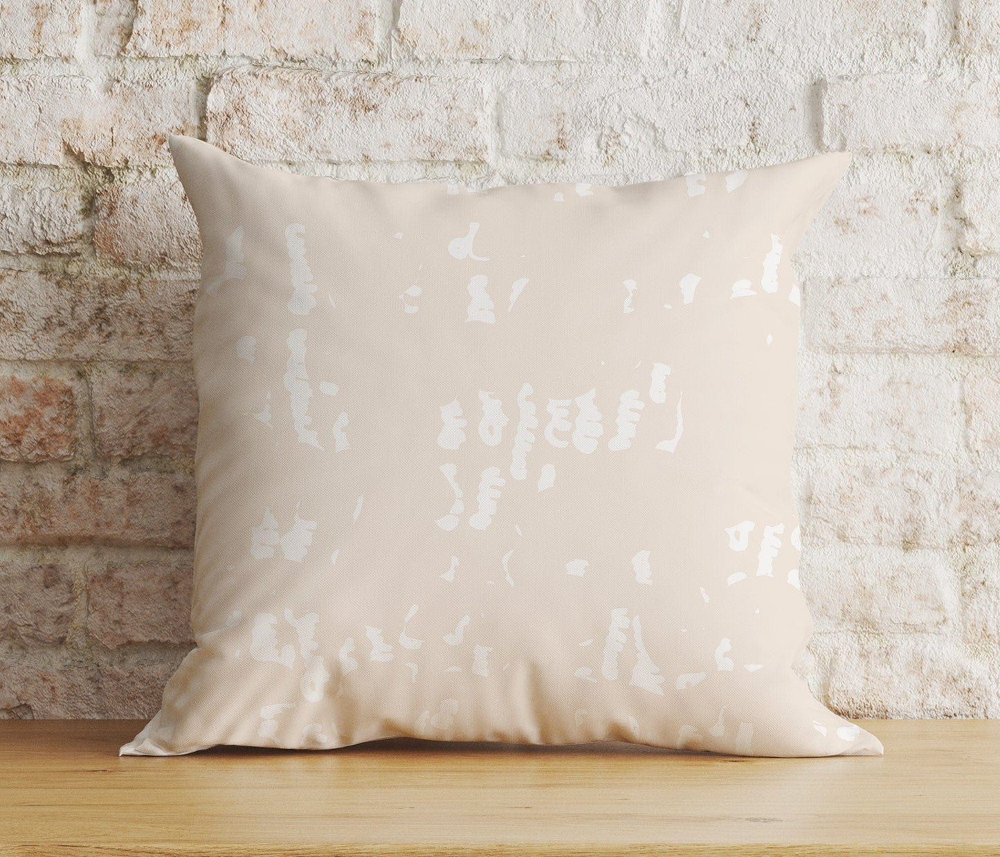 Onay Home Textile 1 / 12 x 12 inch (30 x 30 cm) Double Side Beige Cushion Covers Beige Pillow Cover Tia Cream Throw