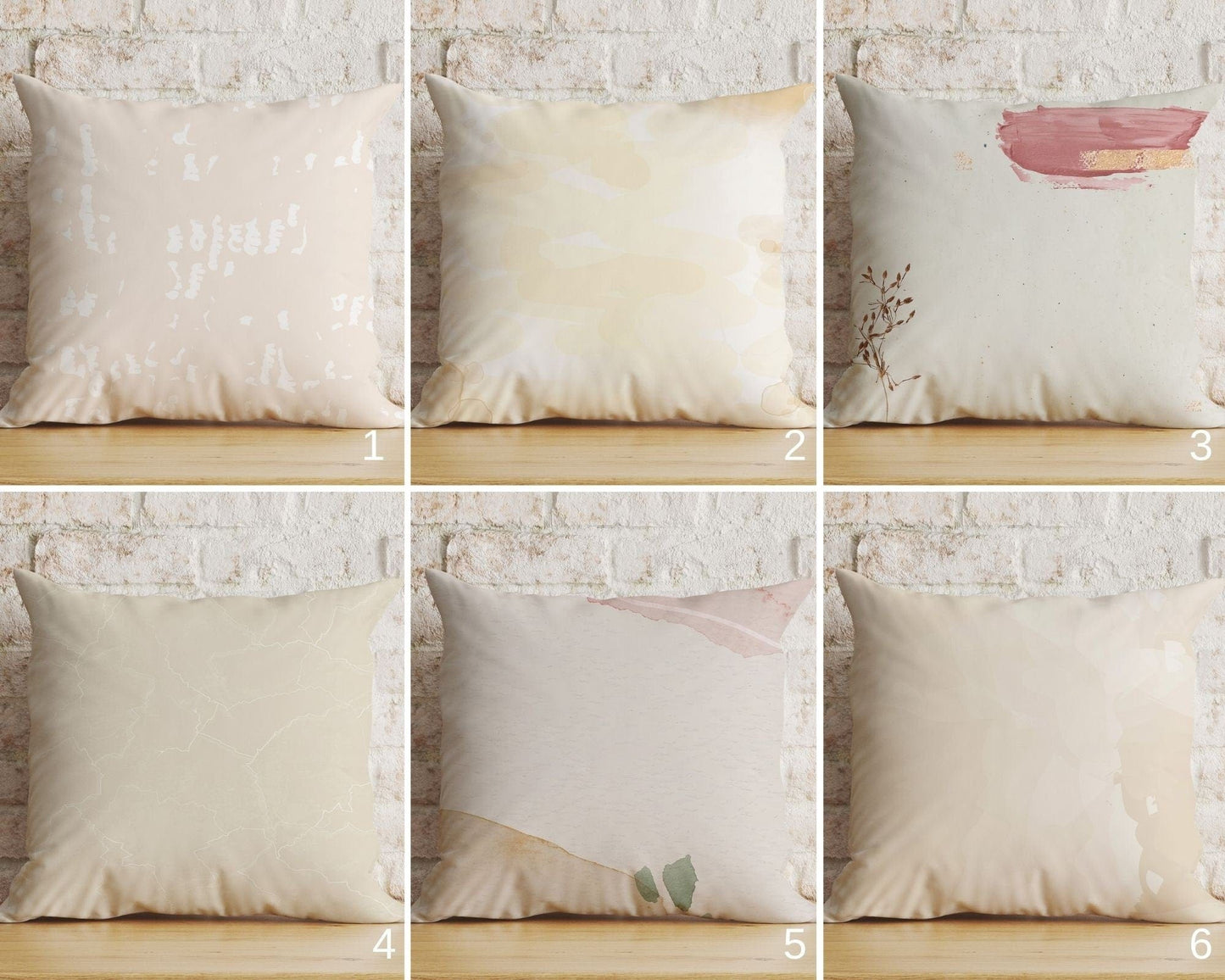 Onay Home Textile Beige Cushion Covers Beige Pillow Cover Tia Cream Throw