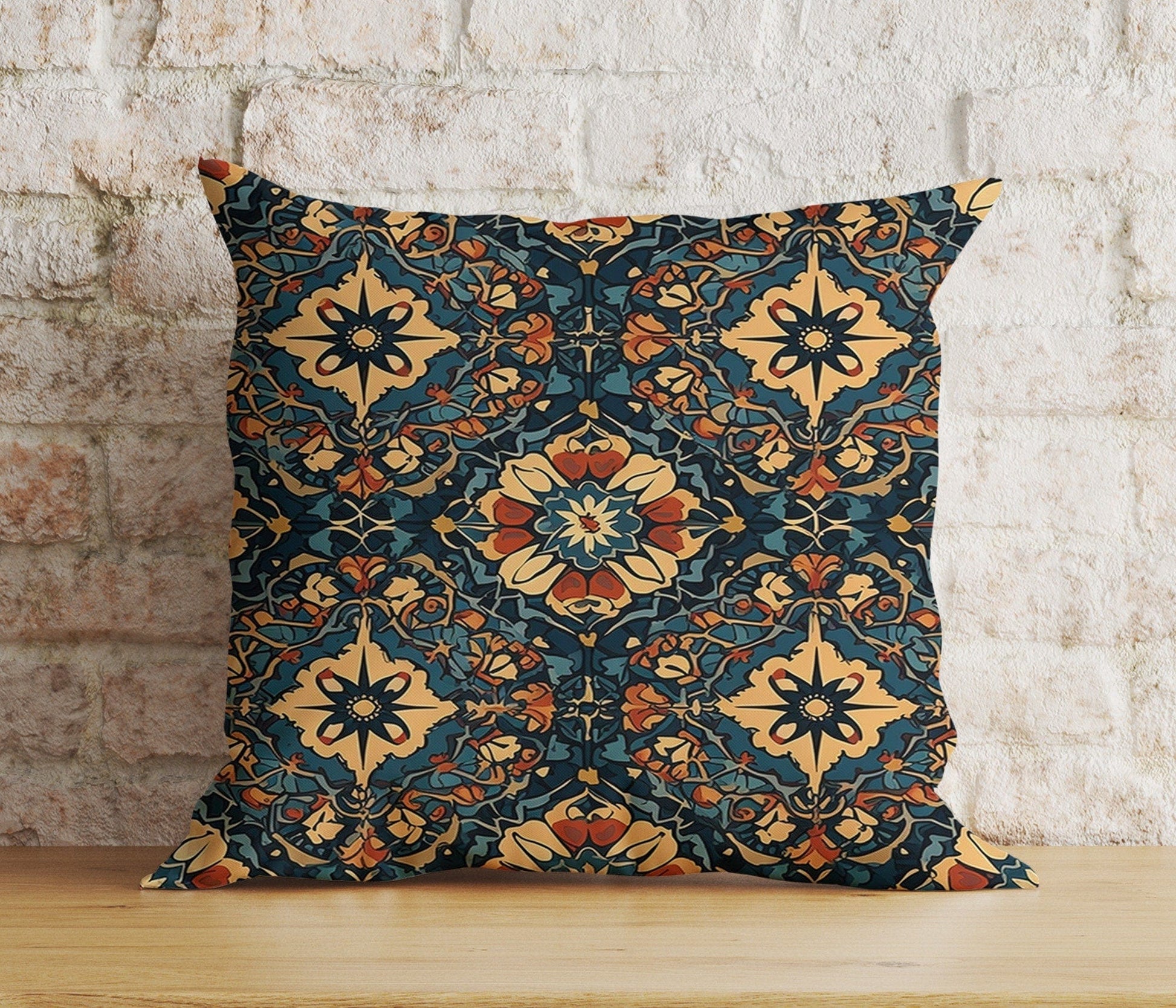 Onay 8 / 12 x 12 inch (30 x 30 cm) Double Side Black Floral Cushion Cover Dark Floral Bedroom Throw Pillow Cover