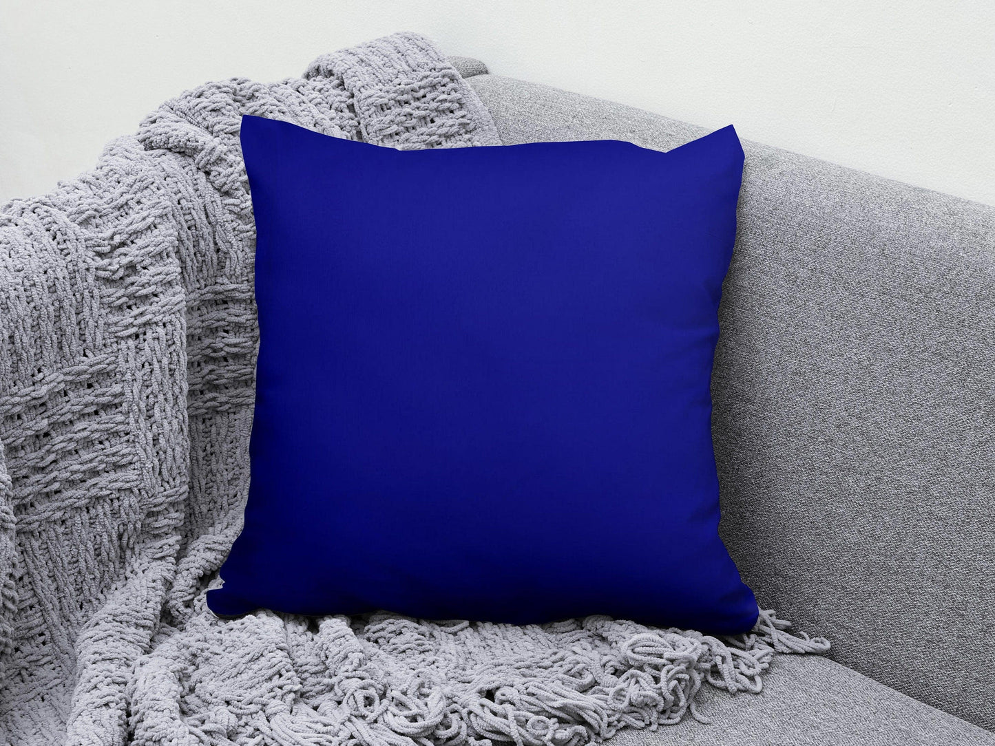 Onay 7 / 12 x 12 inch (30 x 30 cm) Black Gray Blue Red Orange Solid Color Cushion Cover