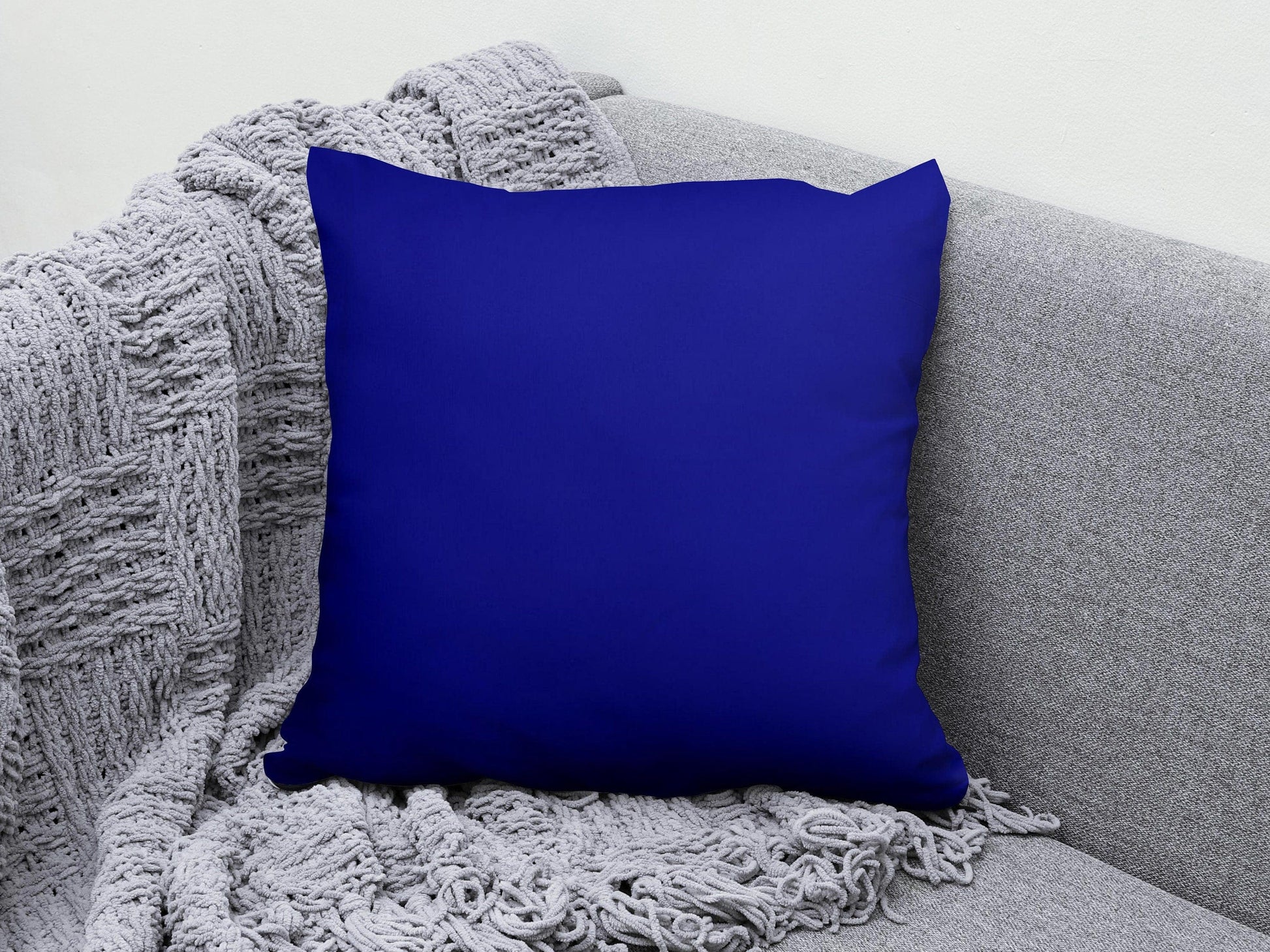 Onay 7 / 12 x 12 inch (30 x 30 cm) Black Gray Blue Red Orange Solid Color Cushion Cover