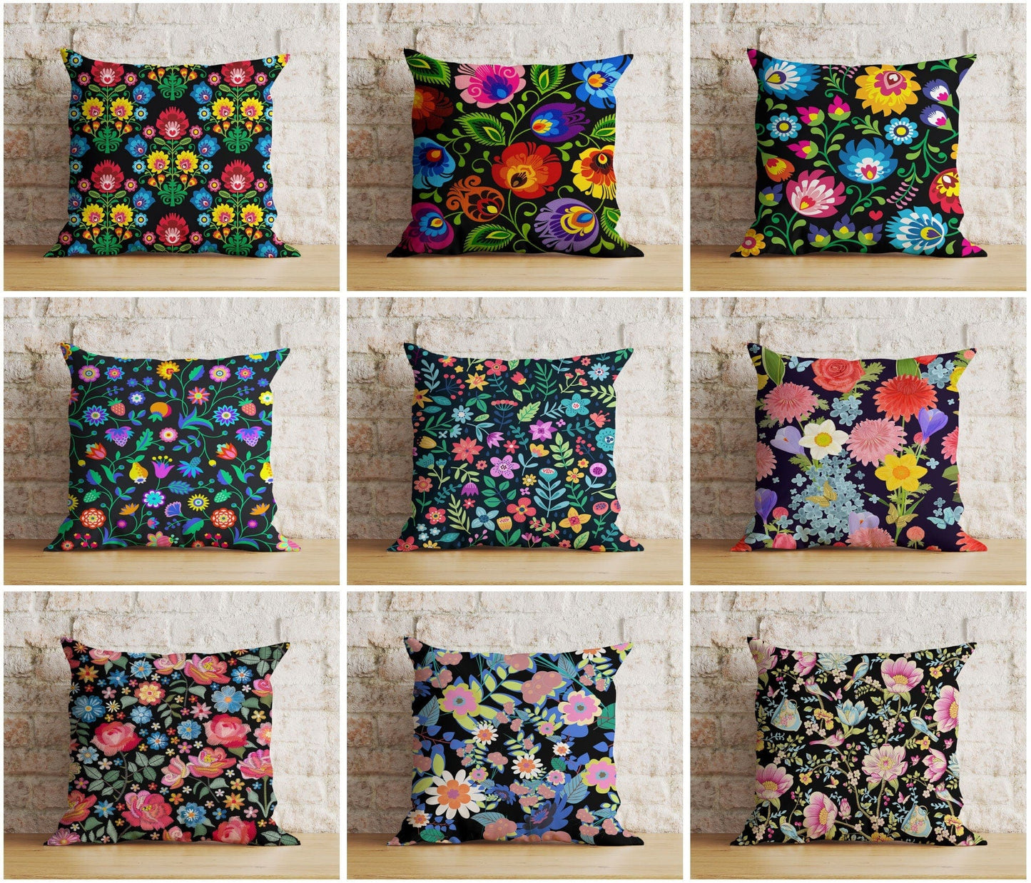 Onay Blossom Cushion Cover Spring Floral Living Room Pillow Cover