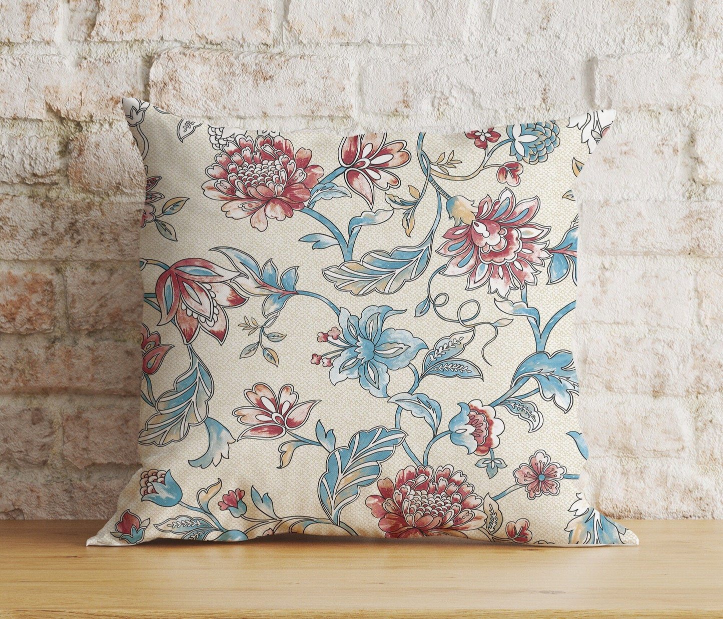 Onay 5 / 12 x 12 inch (30 x 30 cm) Double Side Blossom Floral Cushion Cover Colorful Flower Modern Euro Pillow Cover