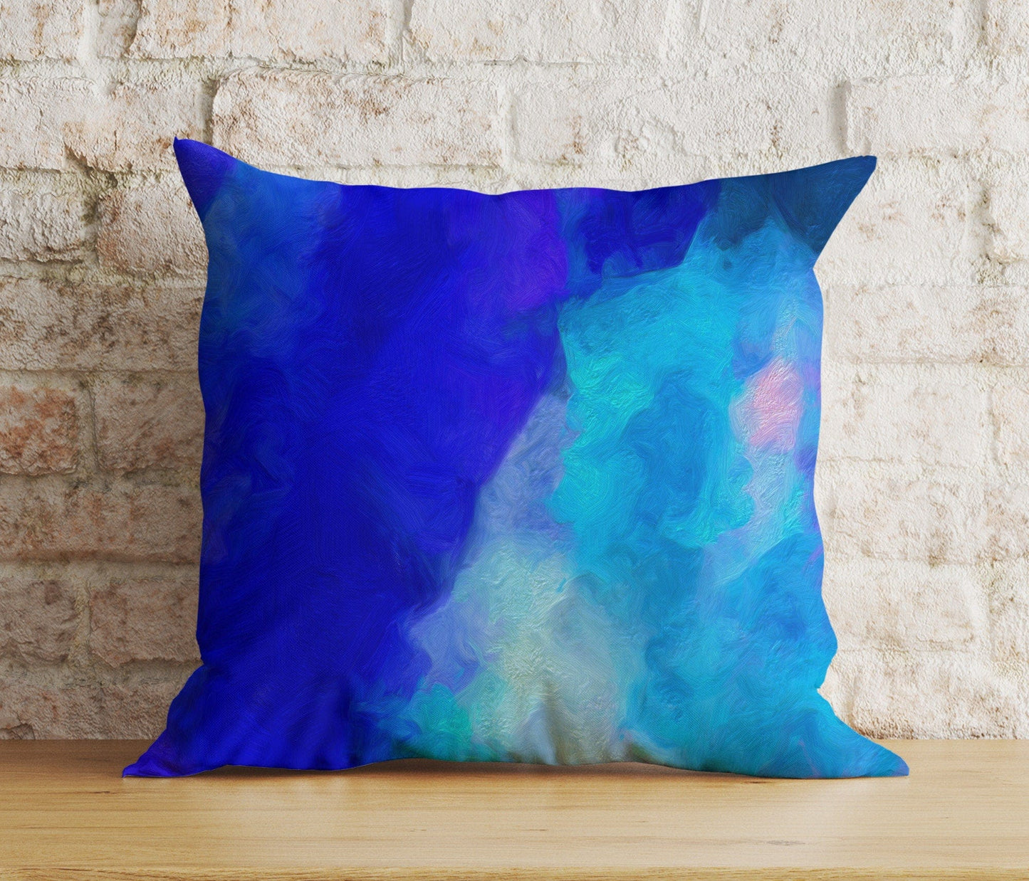 Onay 4 / 12 x 12 inch (30 x 30 cm) Double Side Blue Cloud Cushion Cover Navy Blue Bedroom Decorative Throw Pillow Cover