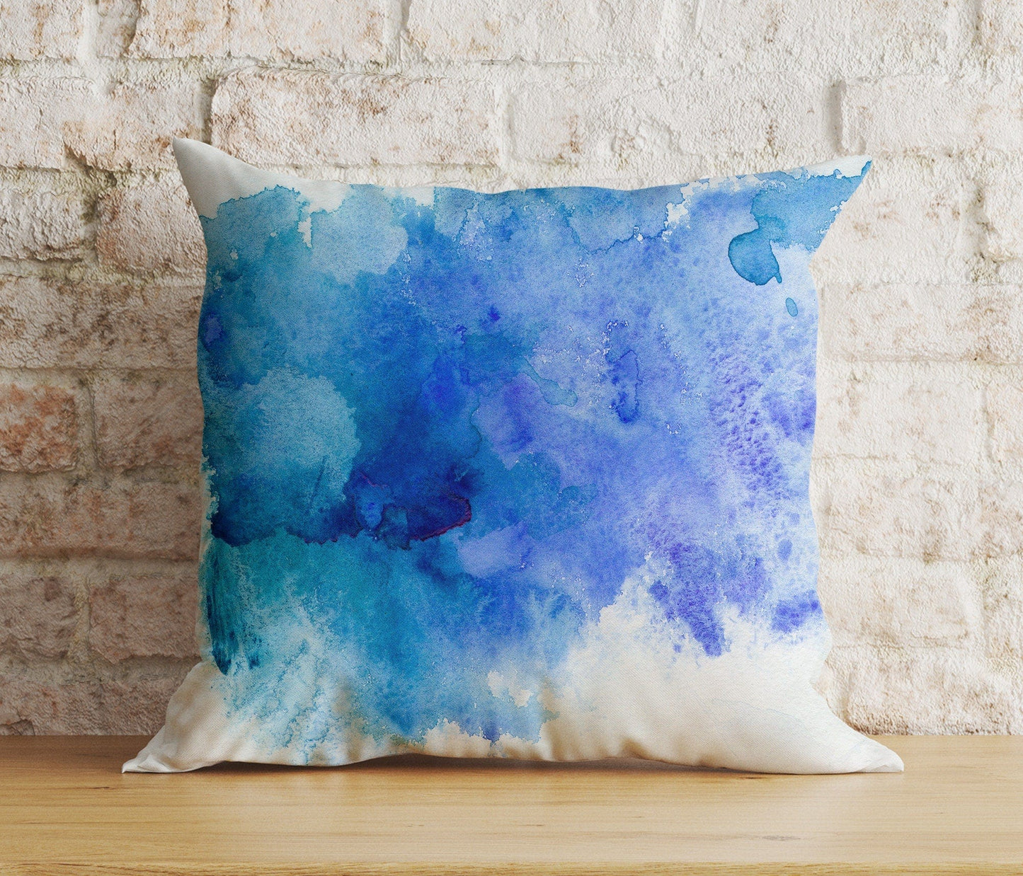 Onay 1 / 12 x 12 inch (30 x 30 cm) Double Side Blue Cloud Cushion Cover Navy Blue Bedroom Decorative Throw Pillow Cover