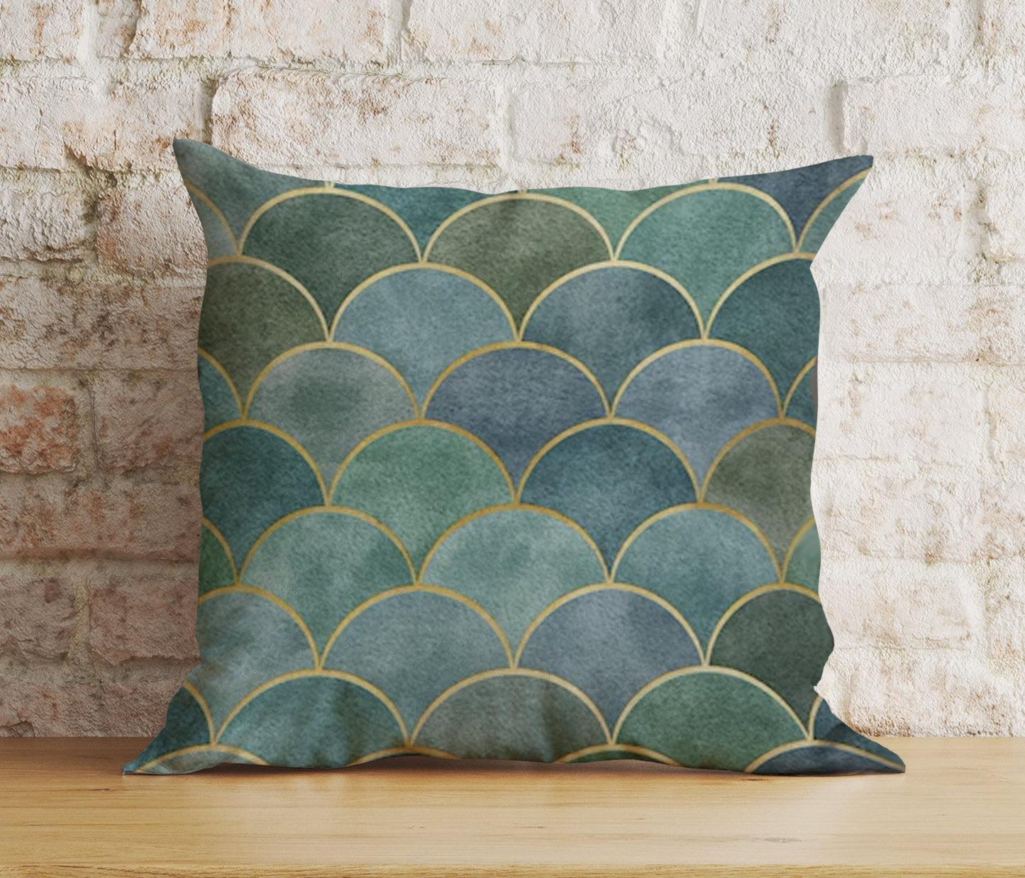 Onay Home Textile 4 / 12 x 12 inch (30 x 30 cm) Double Side Blue Cushion Cover Dark Decorative Euro Pillow Sham