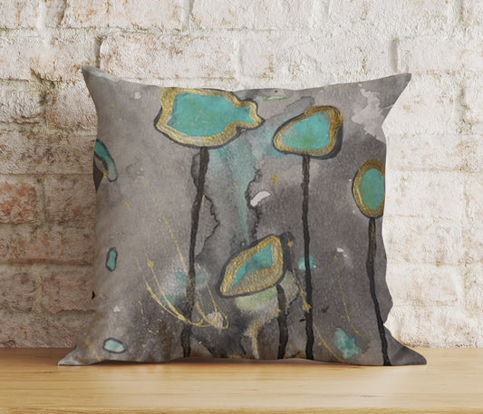 Onay Home Textile 1 / 12 x 12 inch (30 x 30 cm) Double Side Blue Cushion Cover Dark Decorative Euro Pillow Sham